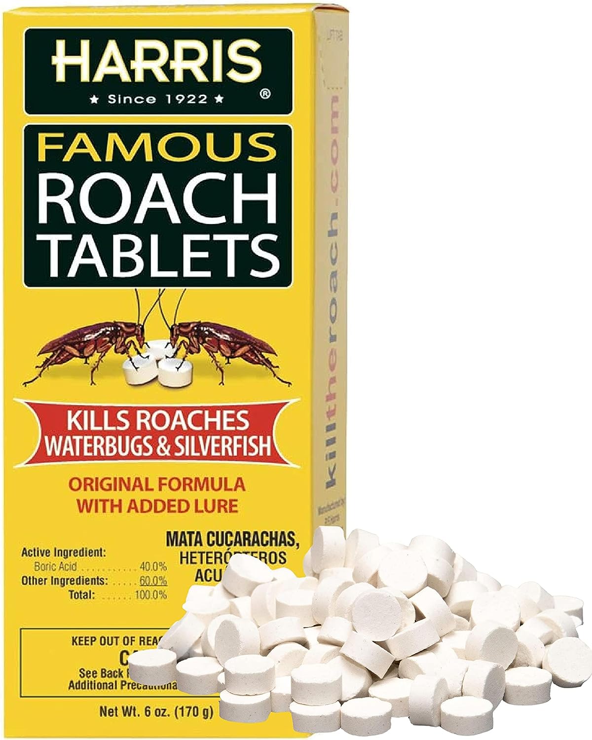 Harris Famous Roach & Silverfish Killer Tablets (6oz), [...]