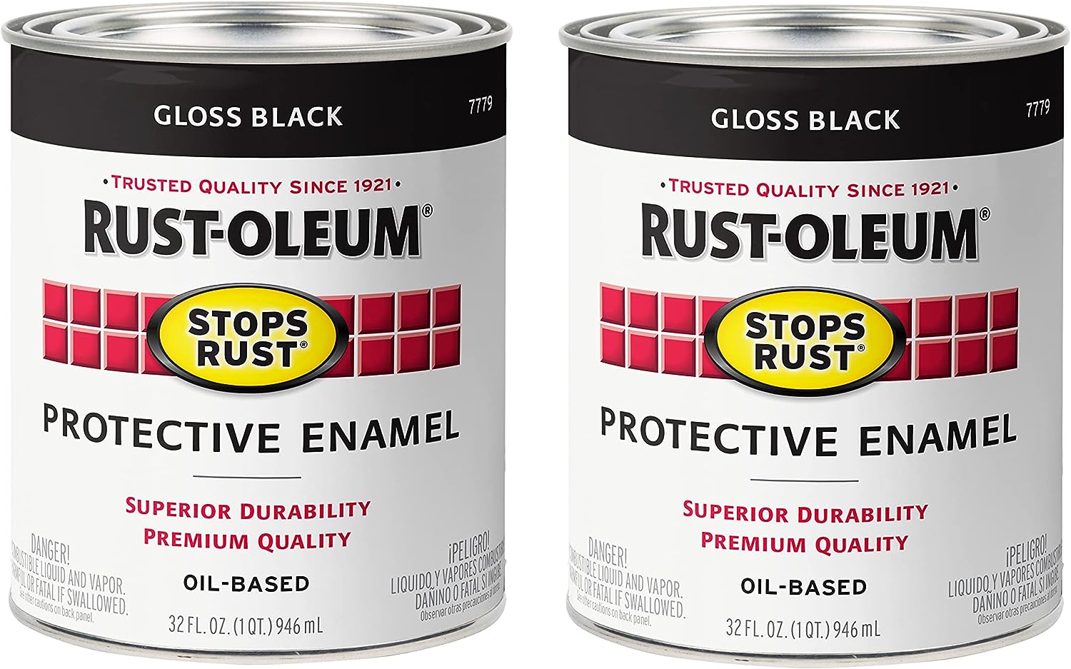 Rust-Oleum 7779504 Stops Rust Brush On Paint, Quart, [...]