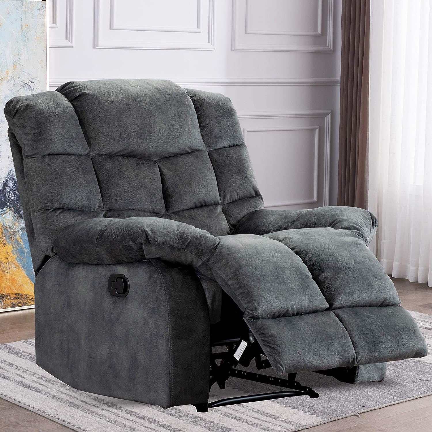 ANJHOME Single Recliner Chairs for Living Room [...]