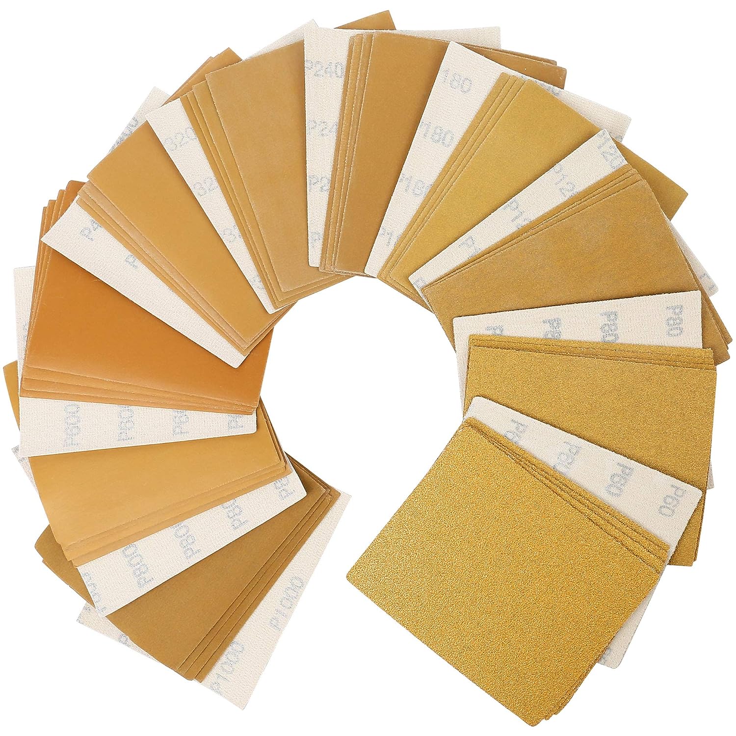 LotFancy 1/4 Sheet Sandpaper for Palm Sander, 50PCS 60 [...]