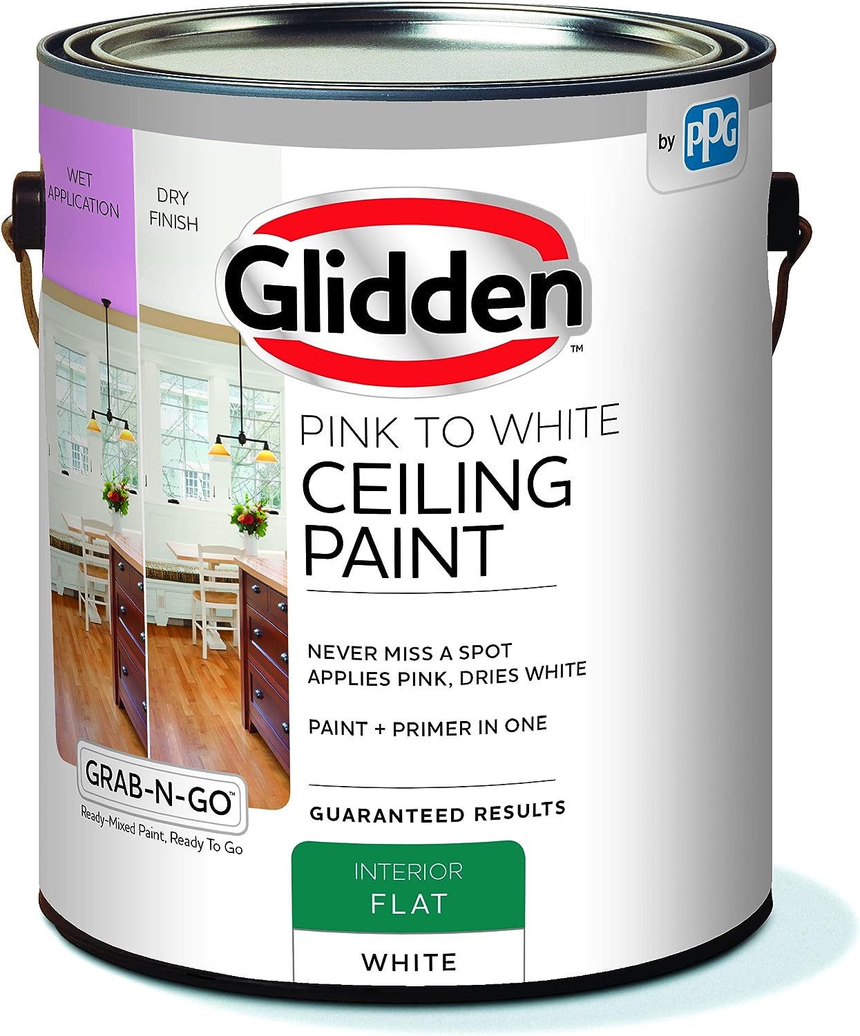 Glidden Grab-N-Go Pink to White Ceiling paint, 1 [...]