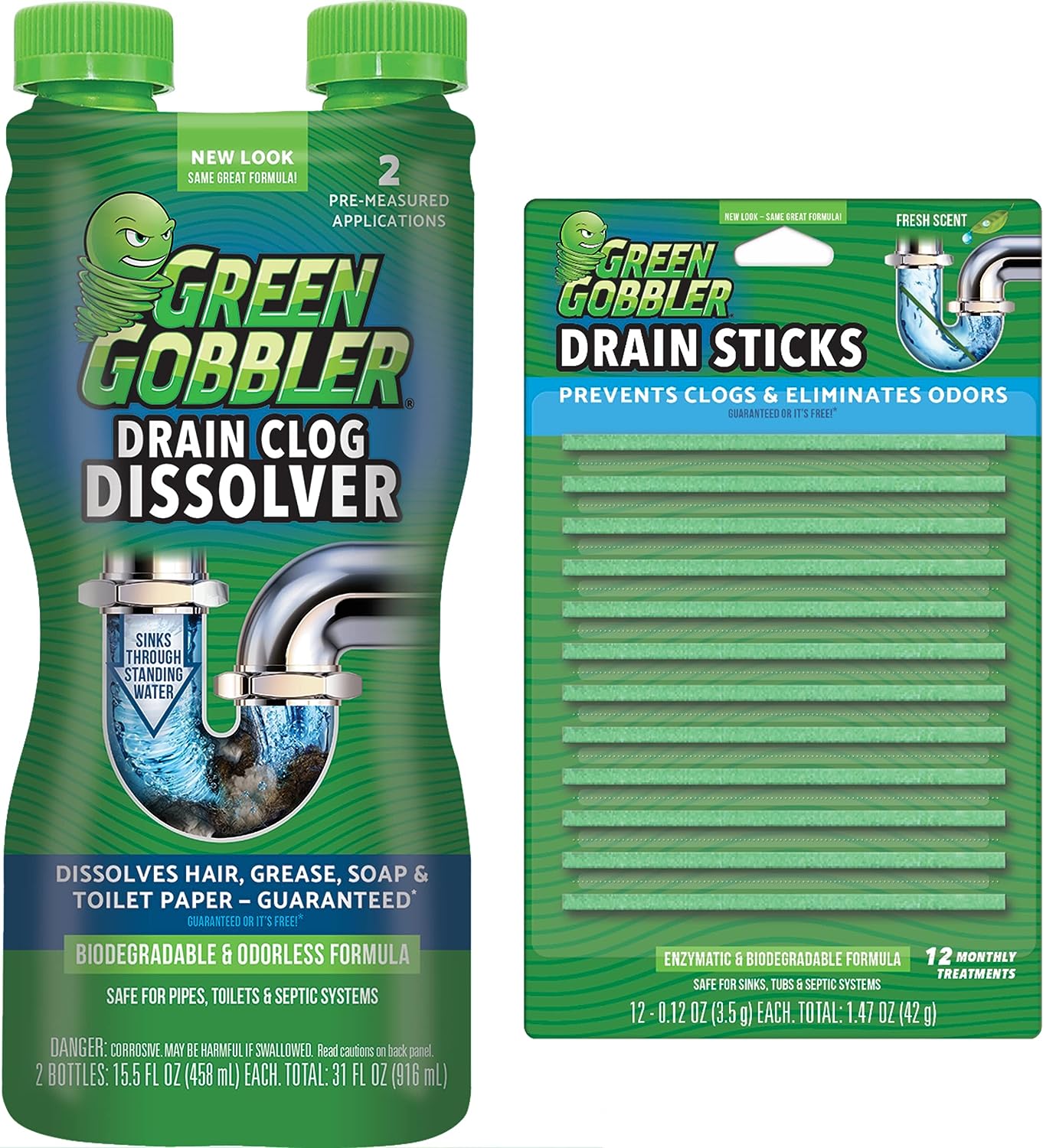Green Gobbler Liquid Hair Drain Clog Remover | For [...]