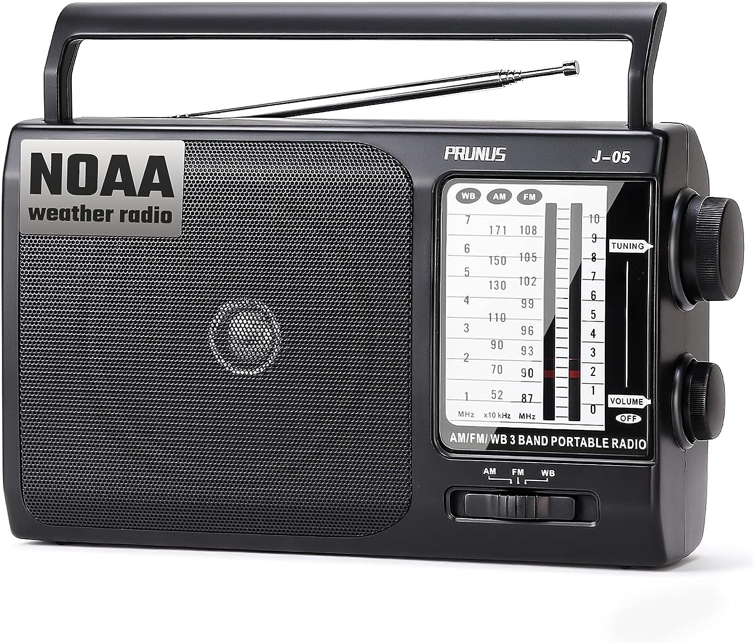 NOAA Weather AM FM Portable Radio with Best Reception, [...]
