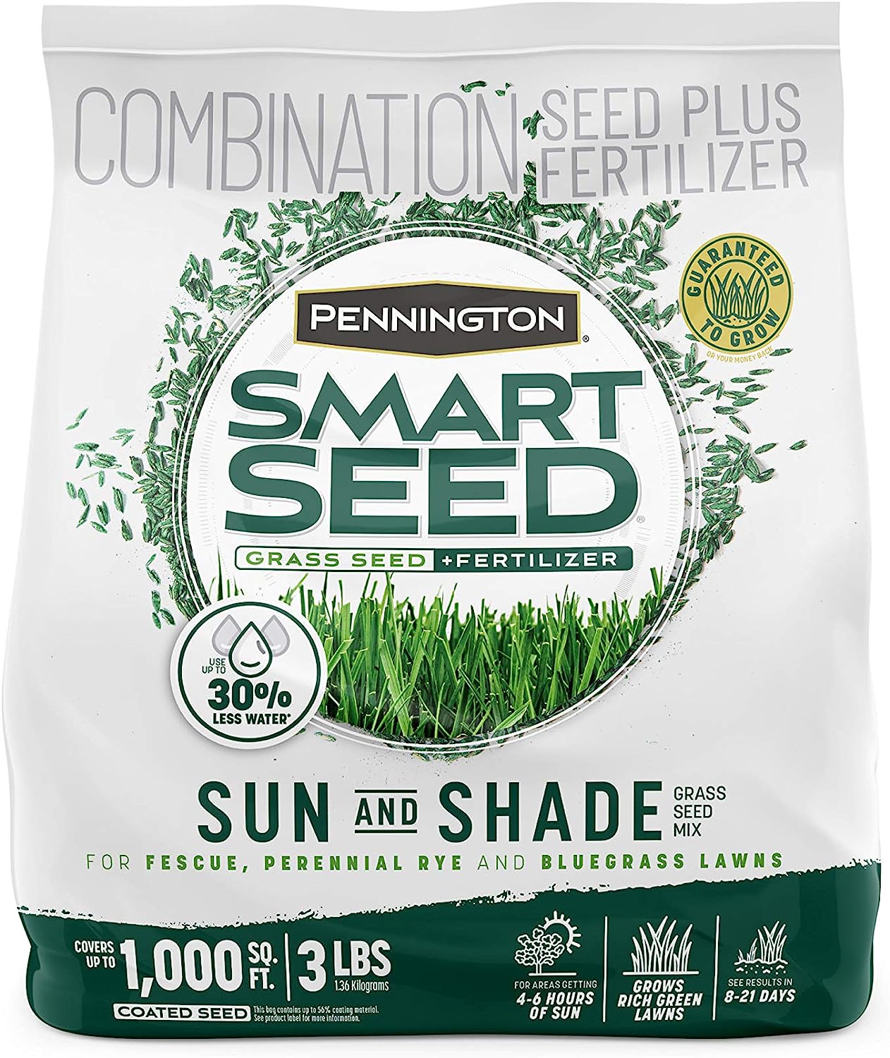 Pennington Smart Seed Sun and Shade Grass Mix 3 lb