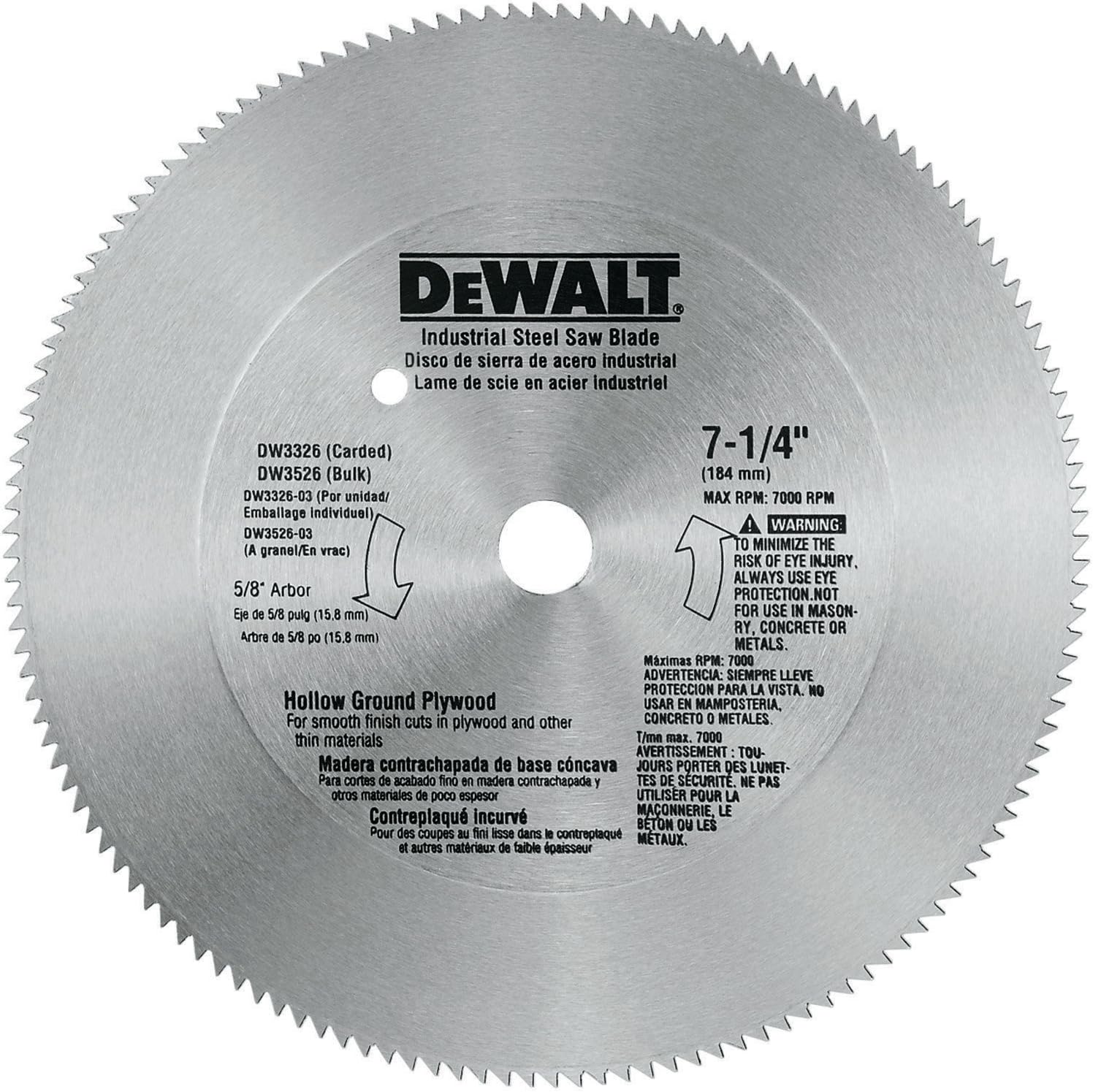 DEWALT Circular Saw Blade, 7 1/4 Inch, 140 Tooth, Wood [...]
