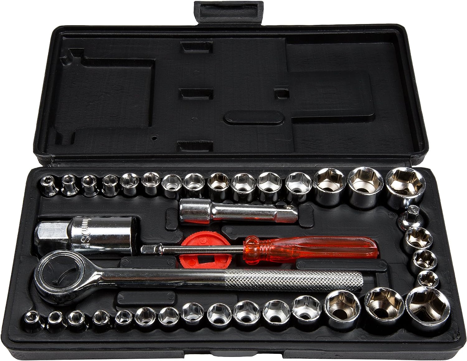 40 Piece Ratcheting Socket Wrench Set - Metric and [...]
