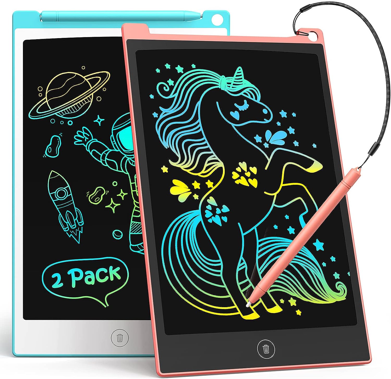 TECJOE 2 Pack LCD Writing Tablet, 8.5 Inch Colorful [...]