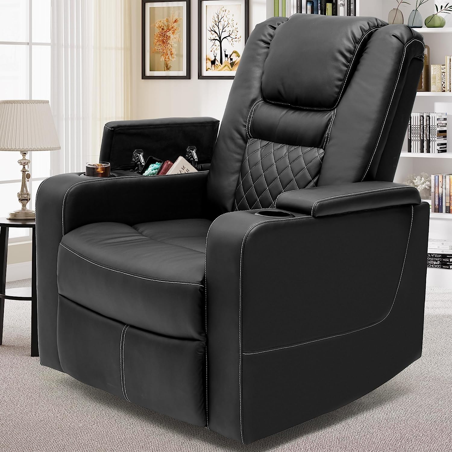 YITAHOME Swivel Glider Rocker Recliner Chair with Cup [...]
