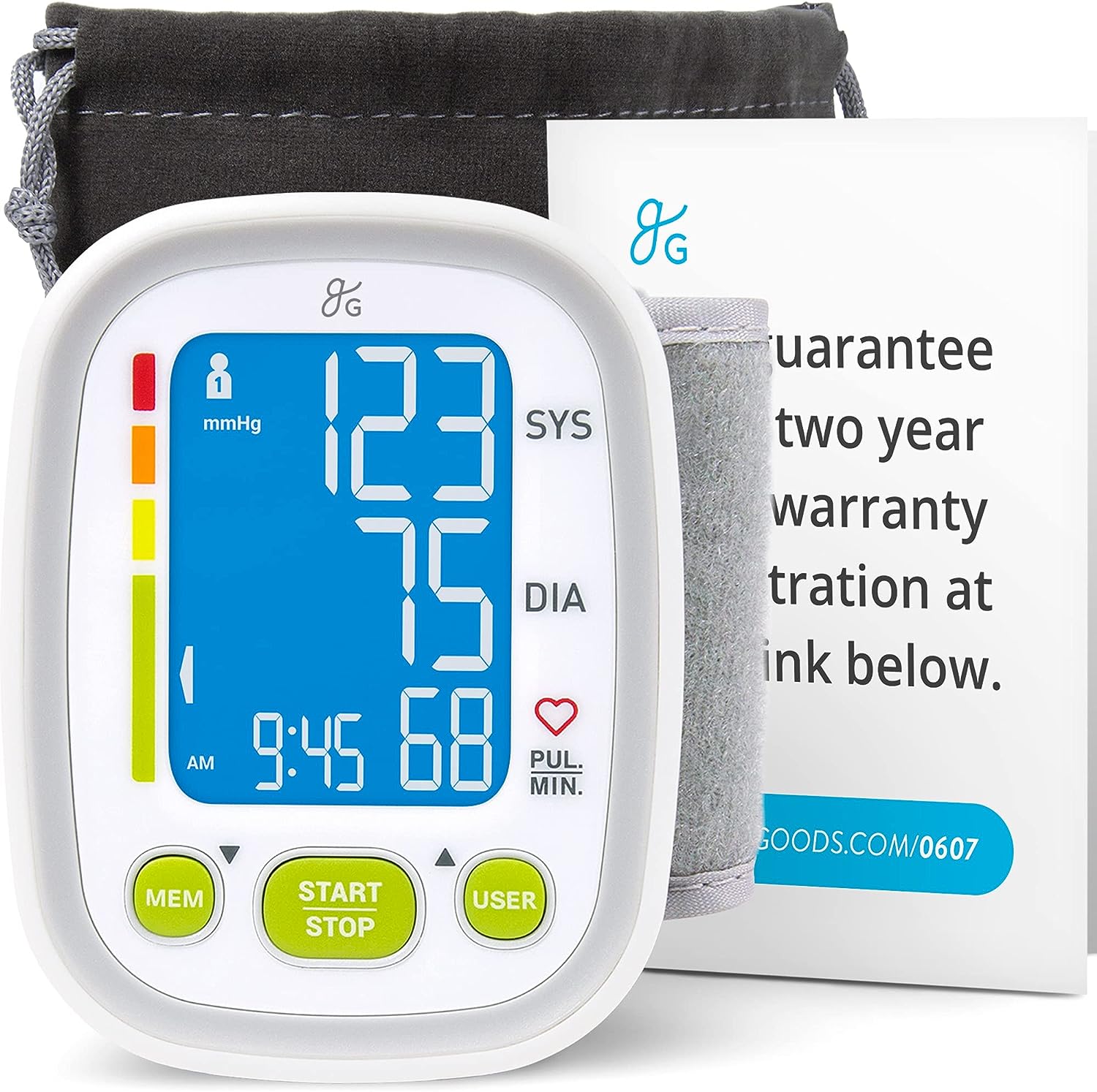 Greater Goods Wrist Blood Pressure Monitor - Backlit [...]