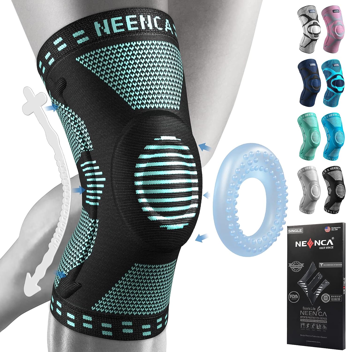 NEENCA Knee Braces for Knee Pain Relief, Compression [...]
