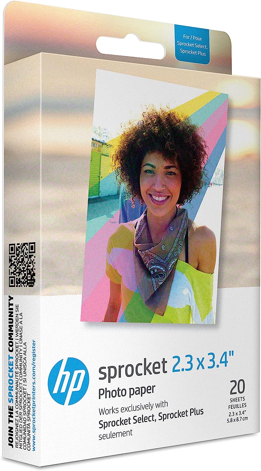 HP Sprocket 2.3 x 3.4 Premium Instant Zink Sticky Back [...]