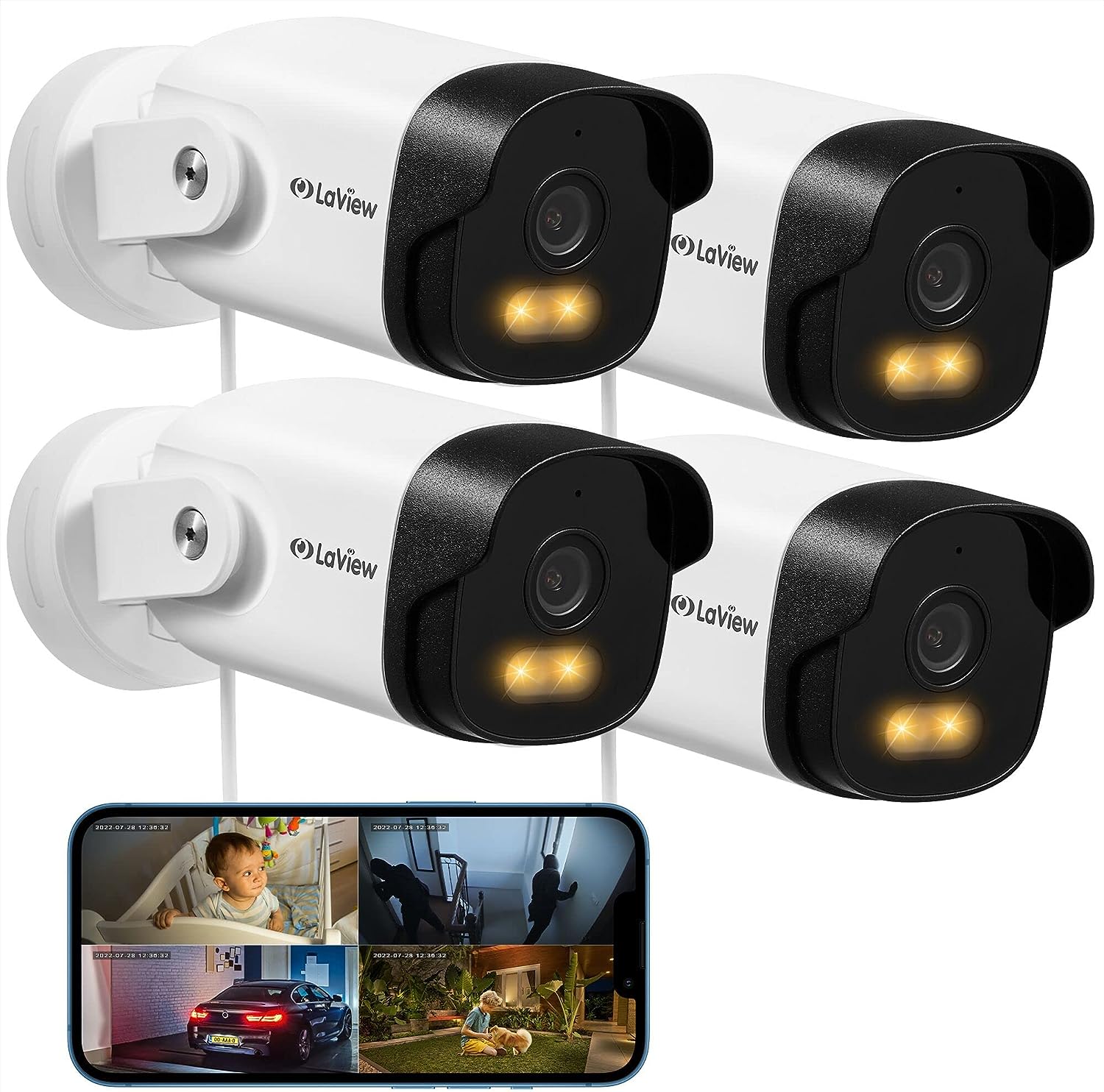 LaView Security Camera Outdoor with Color Night [...]