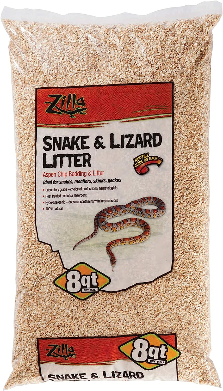 Zilla Pet Snake & Lizard Substrate Bedding Litter, for [...]