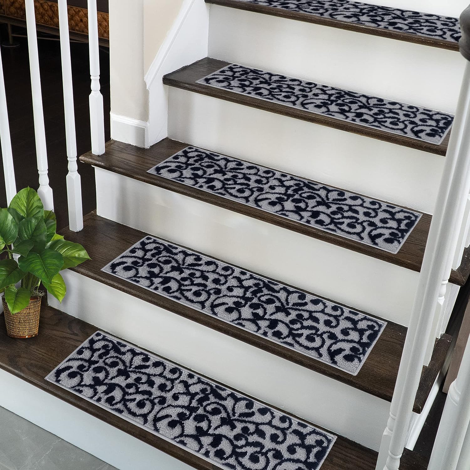 SUSSEXHOME Carpet Stair Treads for Wooden Steps - [...]