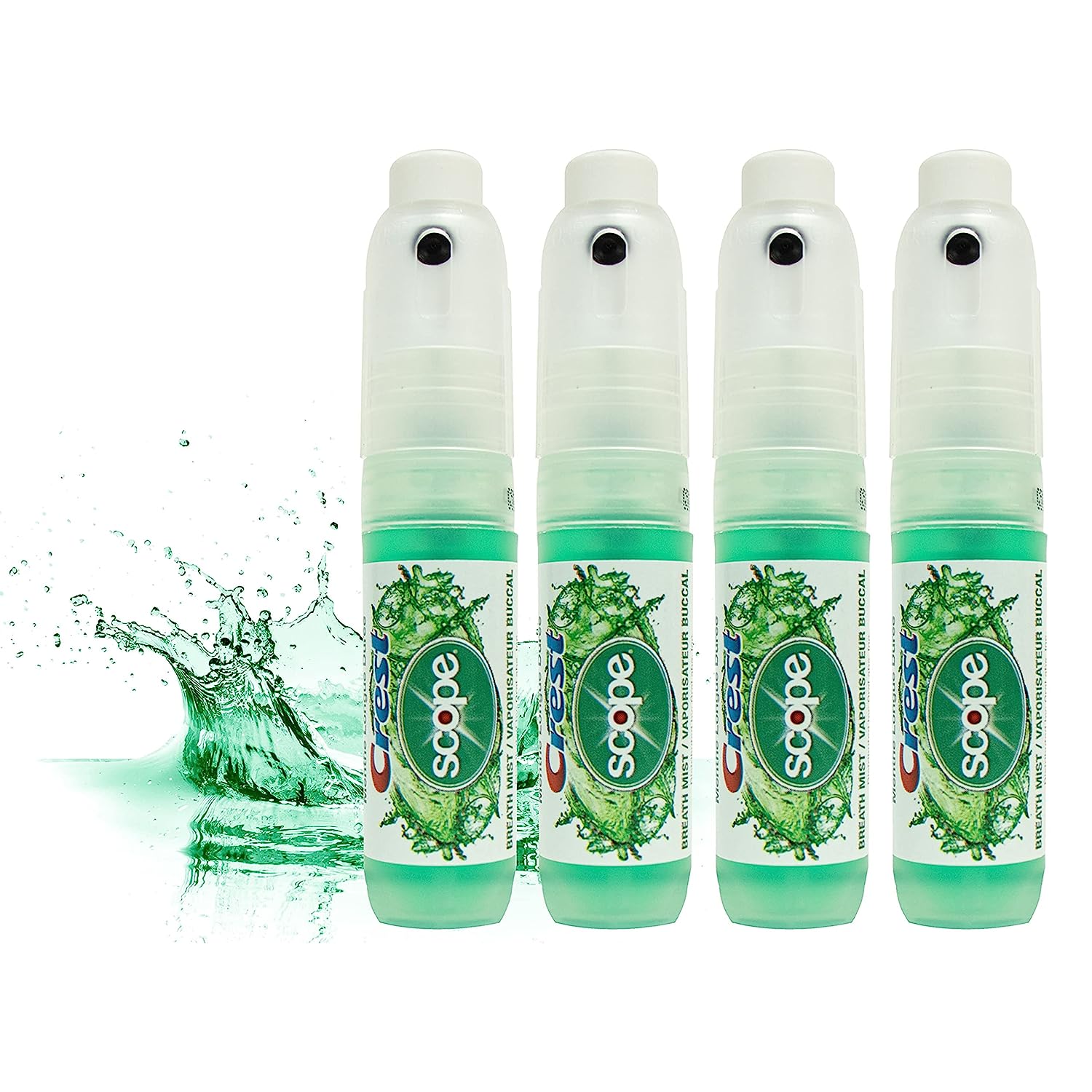 Crest Scope | One 4-Pack of Mint Breath Mist Sprays (4 [...]