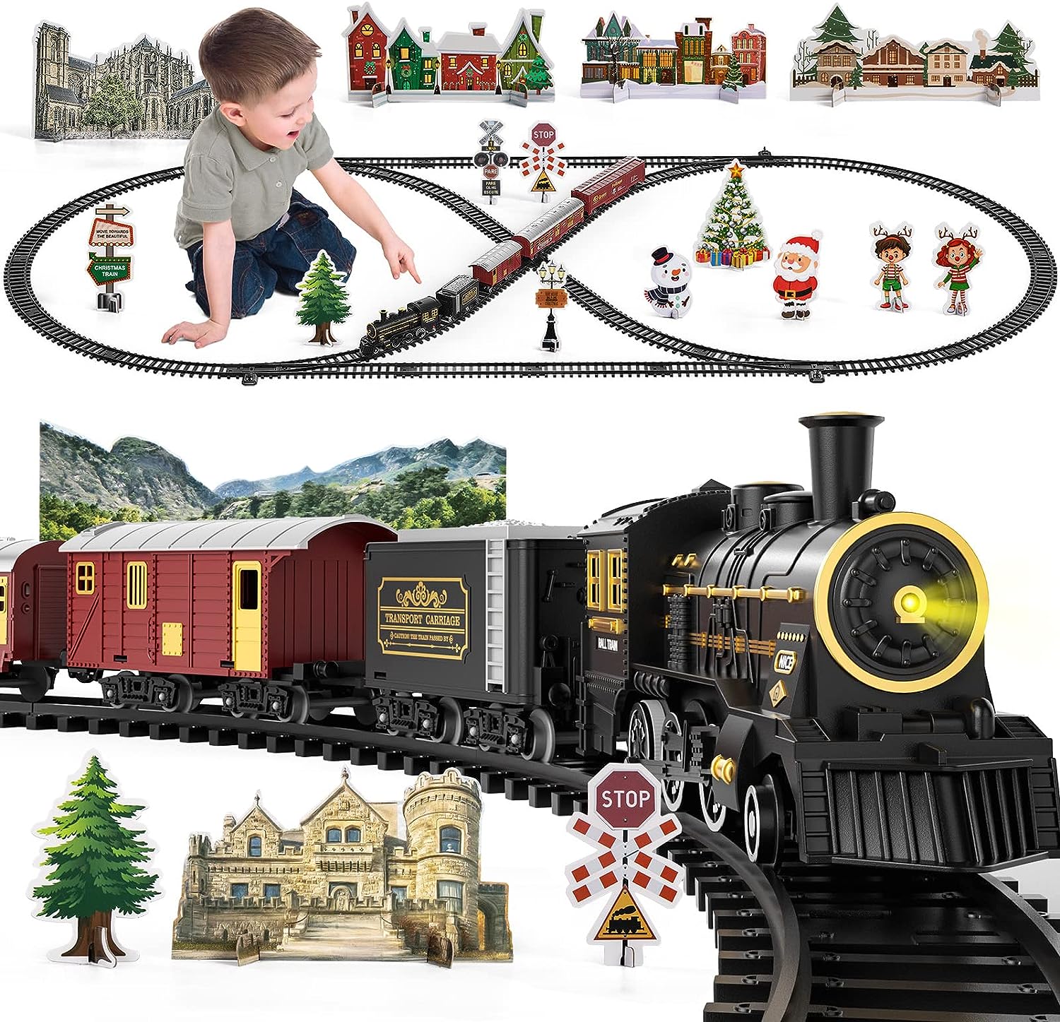 TEMI Train Set for Kids 3-12 Years, Electric Classical [...]