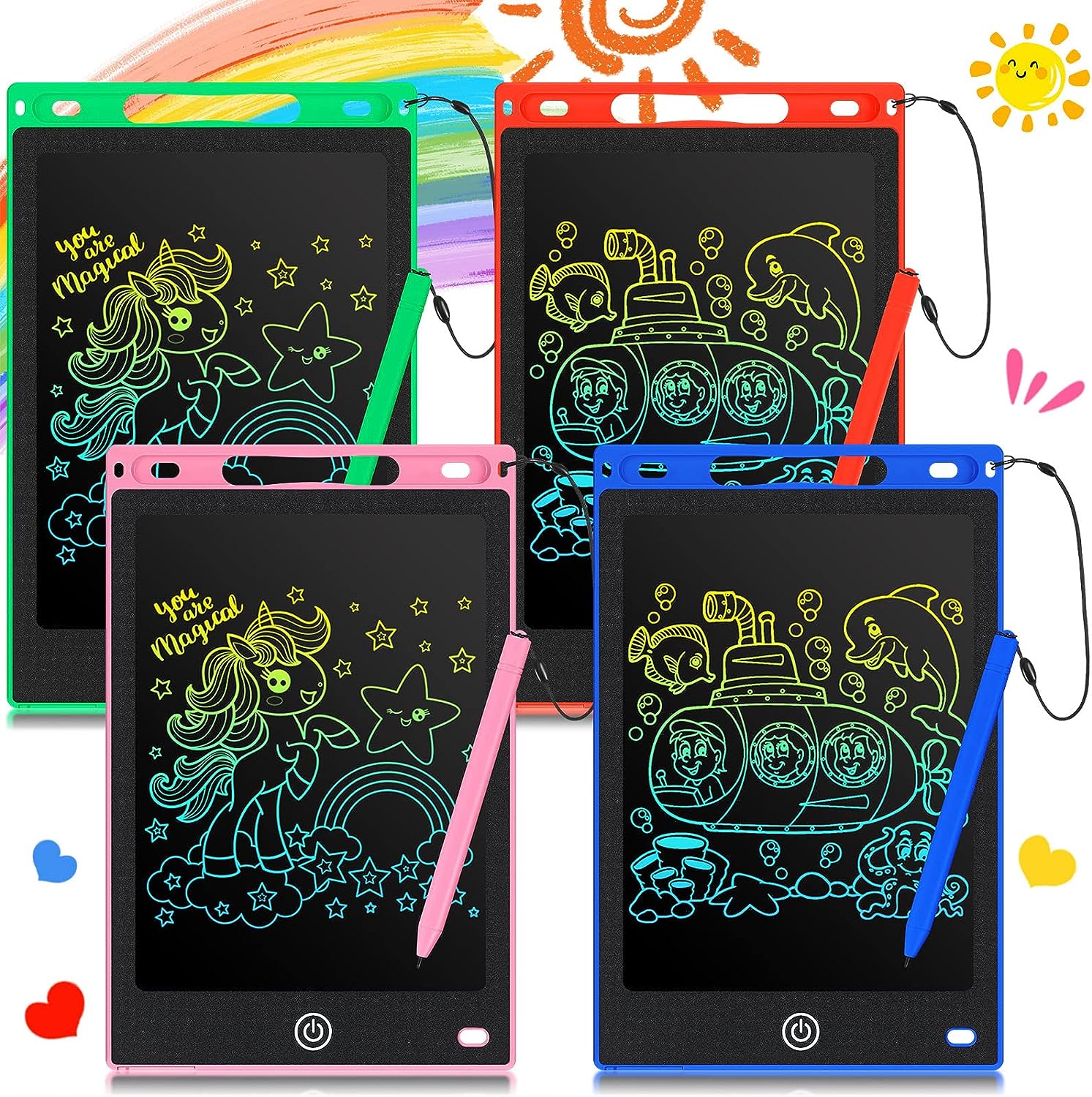 4 Pcs LCD Writing Tablet Doodle Board Electronic Toy [...]