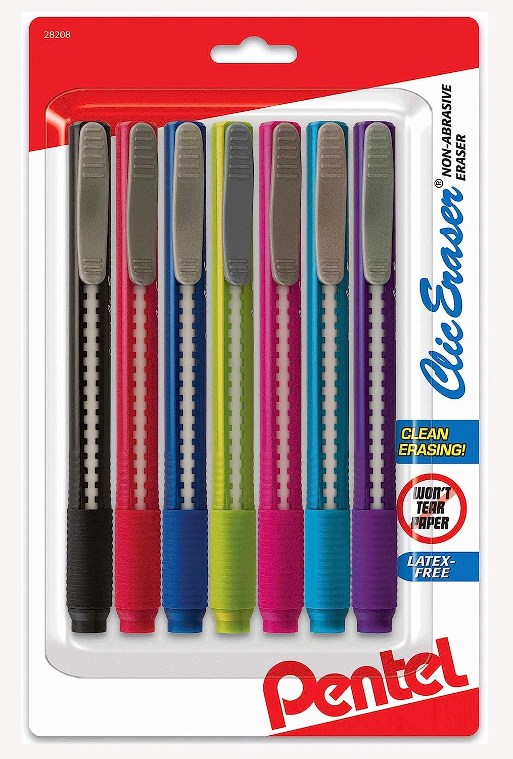 Pentel Clic Eraser, Retractable Pen Style Grip Eraser, [...]