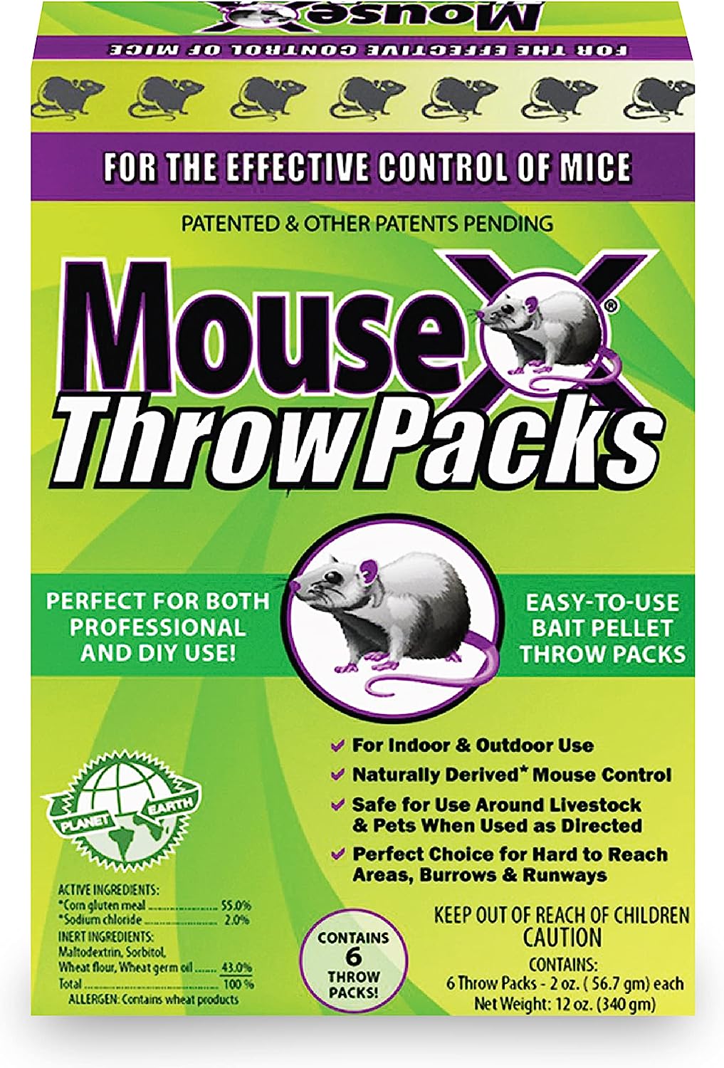 MouseX Throw Packs- For All Species of Rats and Mice. [...]