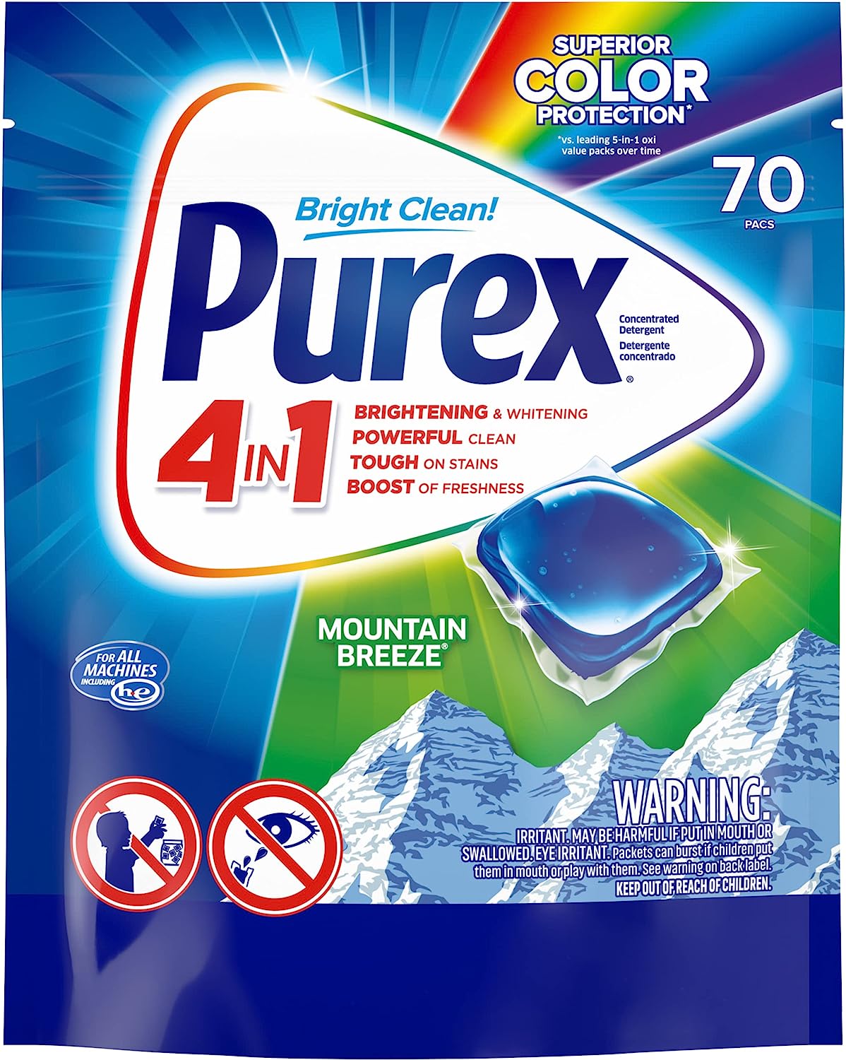 Purex 4-in-1 Laundry Detergent Pacs, Mountain Breeze, [...]