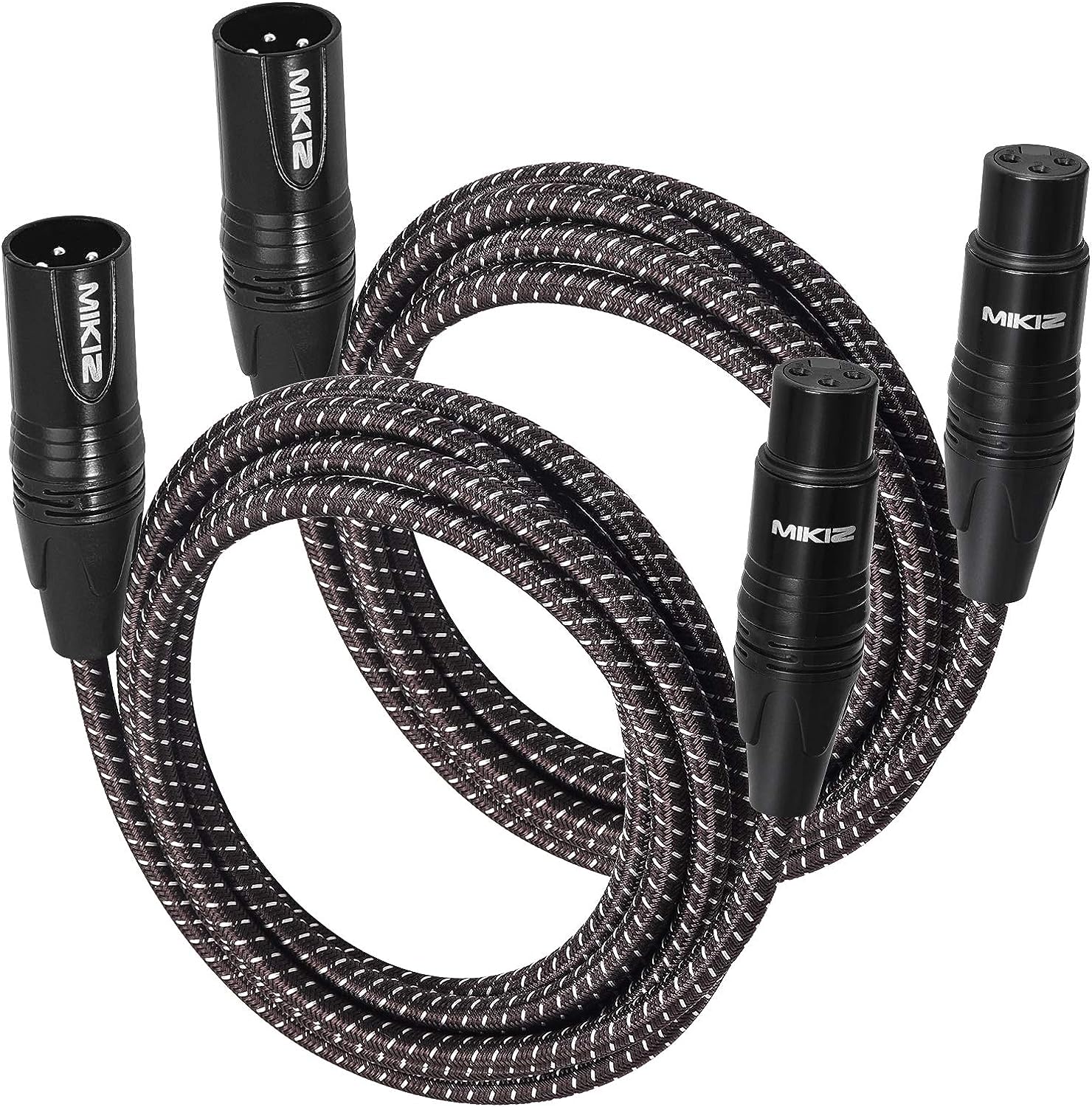 MIKIZ XLR Cable 6 Feet 2 Packs - Premium Short XLR [...]