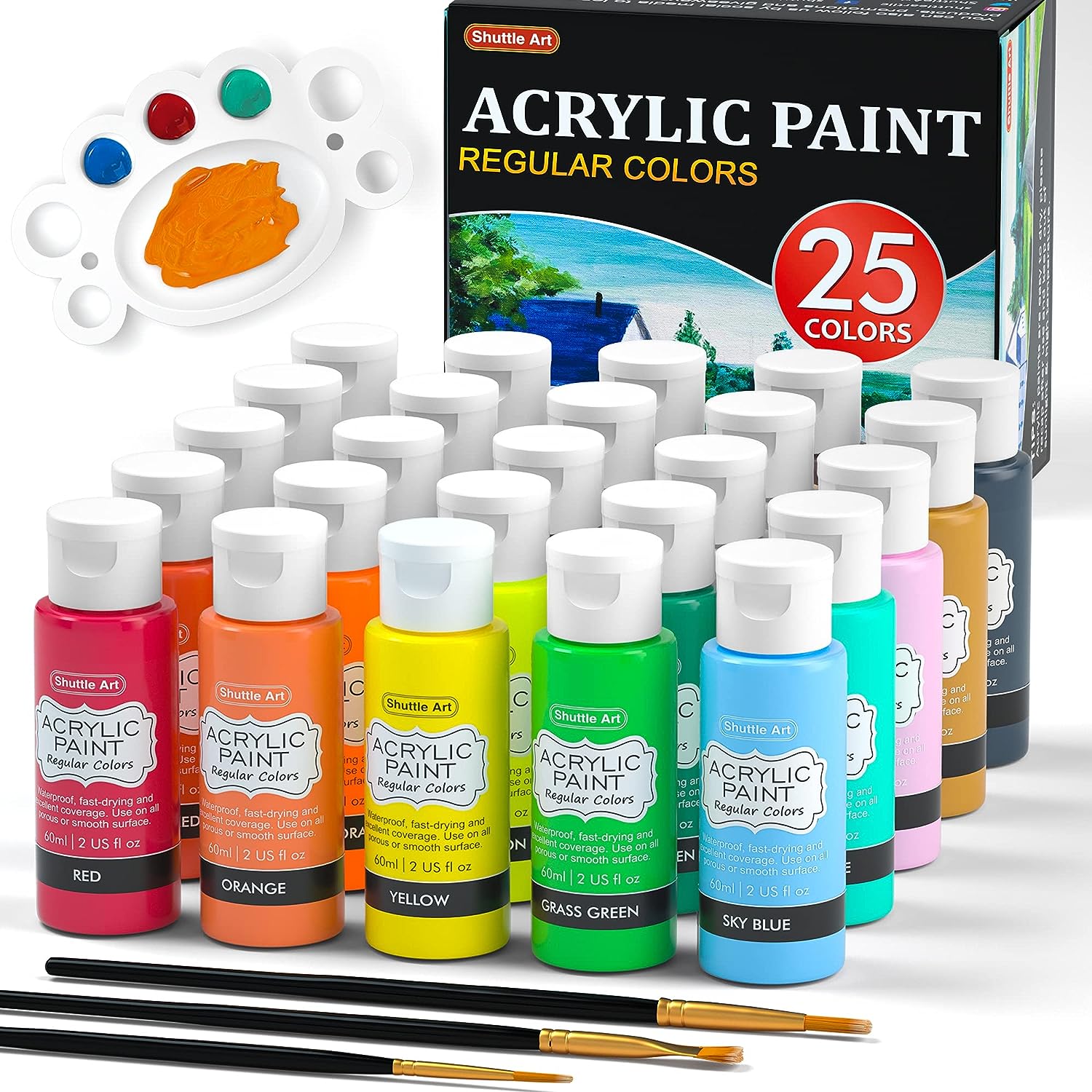 Shuttle Art Acrylic Paint, 25 Colors Acrylic Paint [...]