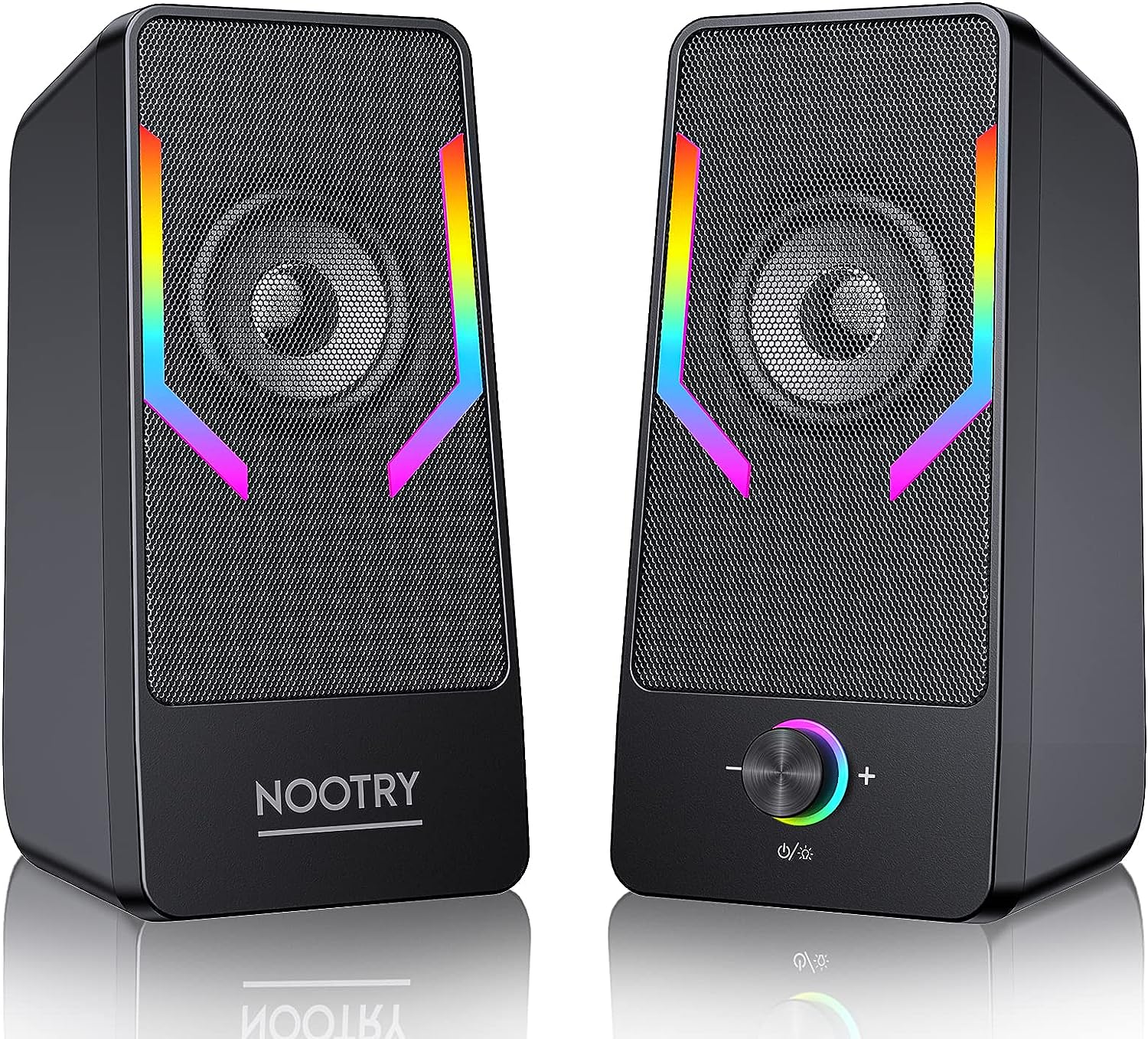 Computer Speakers, RGB Gaming Desktop Speakers with [...]