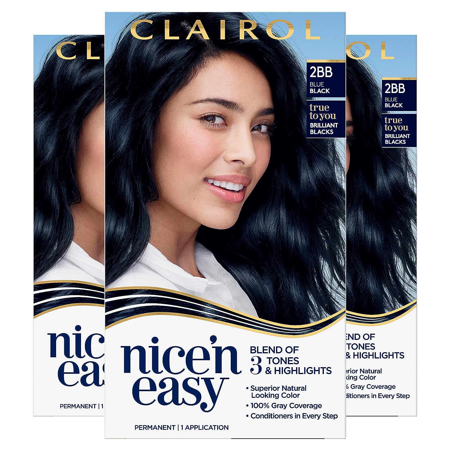 Clairol Nice'N Easy Hair Color Crème, 2BB Blue Black, [...]