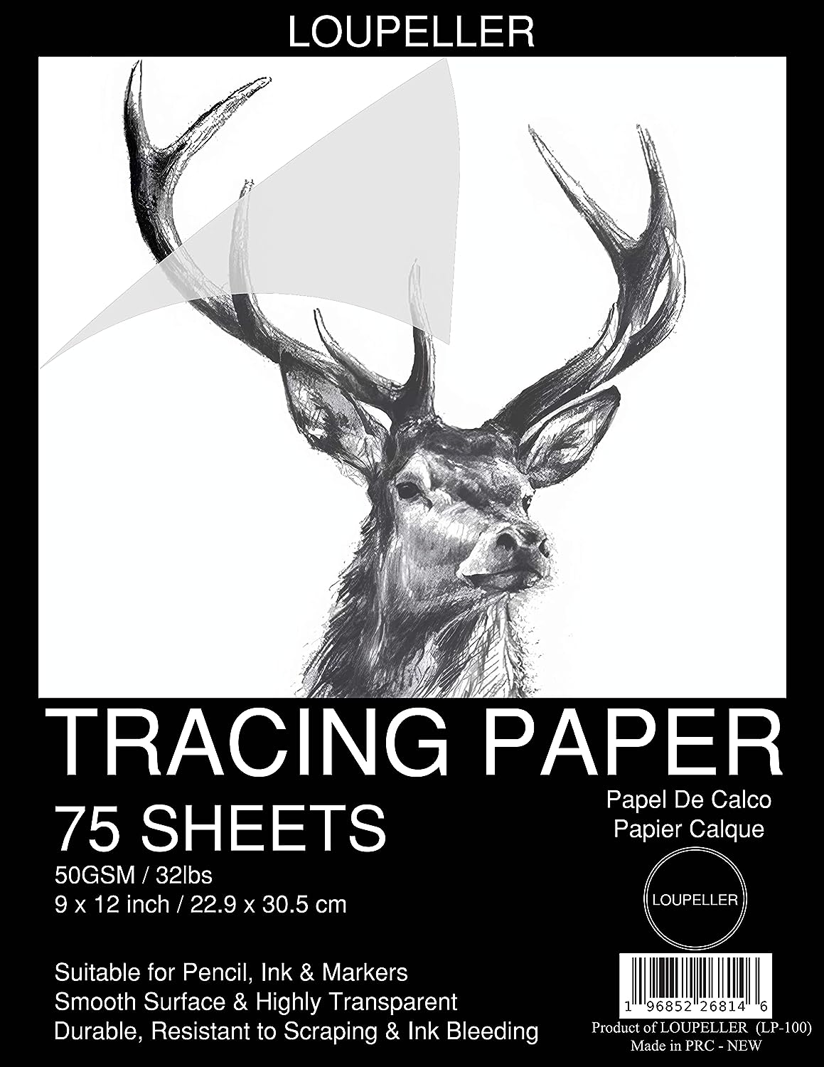 LOUPELLER 9” x 12” Tracing Paper Pad – 75 Sheets of [...]