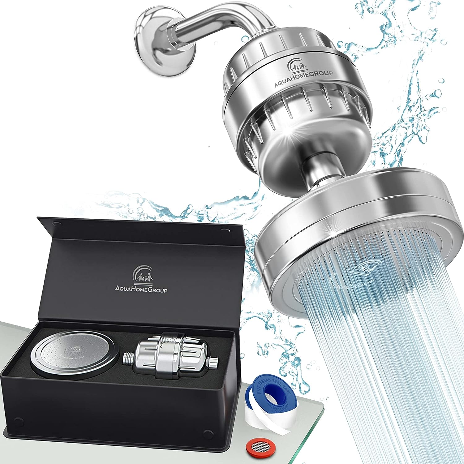 AquaHomeGroup Luxury Filtered Shower Head Set 20 Stage [...]