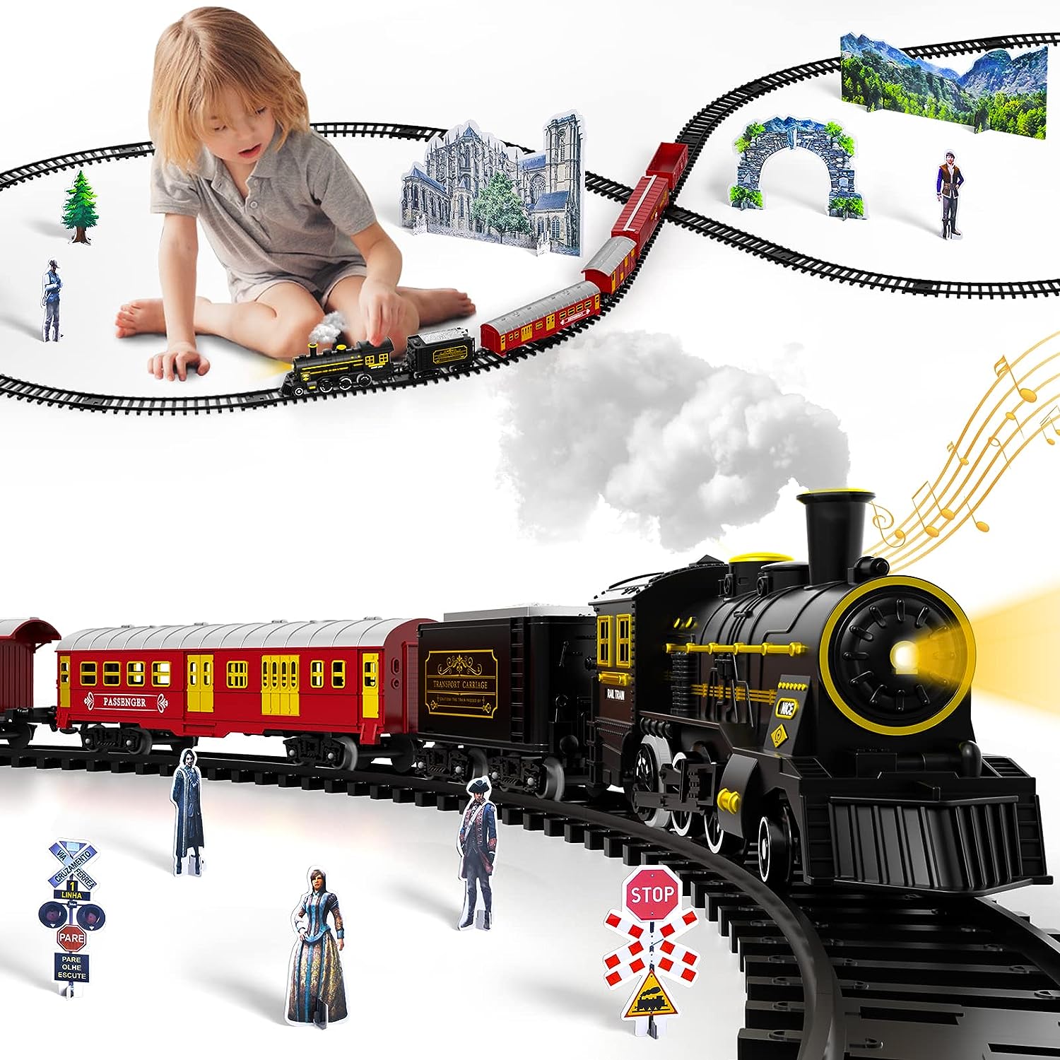 Lucky Doug Christmas Train Set Toys for Kids, Electric [...]