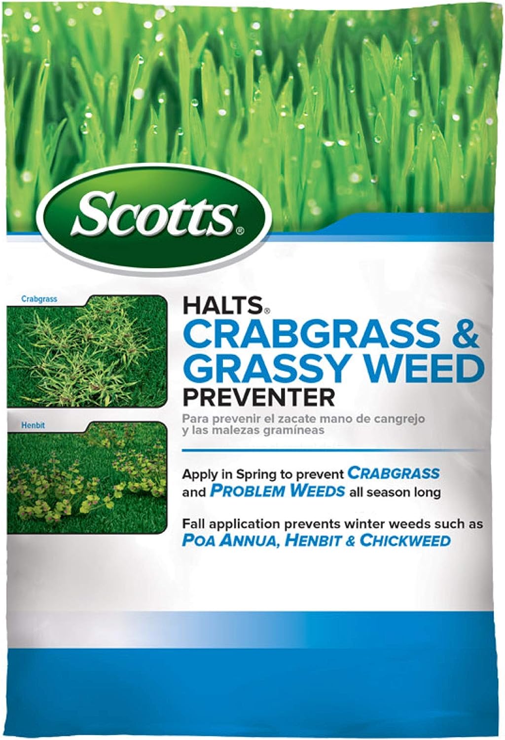 Scotts Halts Crabgrass & Grassy Weed Preventer, Pre- [...]