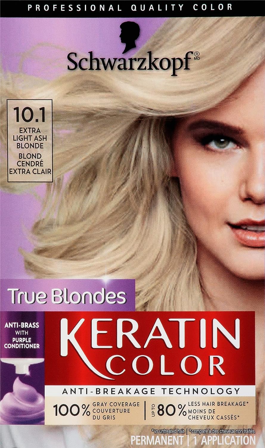 Schwarzkopf Keratin Color Permanent Hair Color Cream, [...]