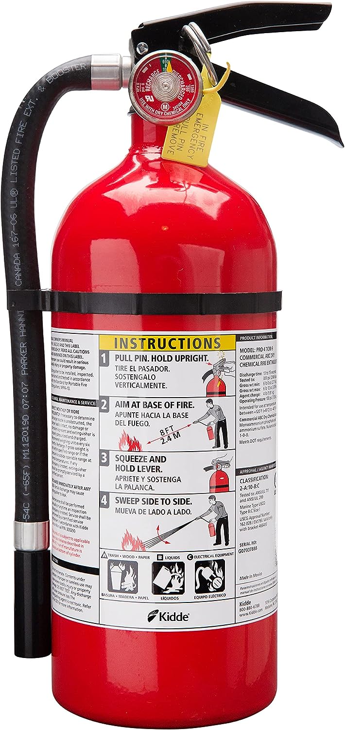 Kidde Pro 210 2A:10-B:C Fire Extinguisher, [...]