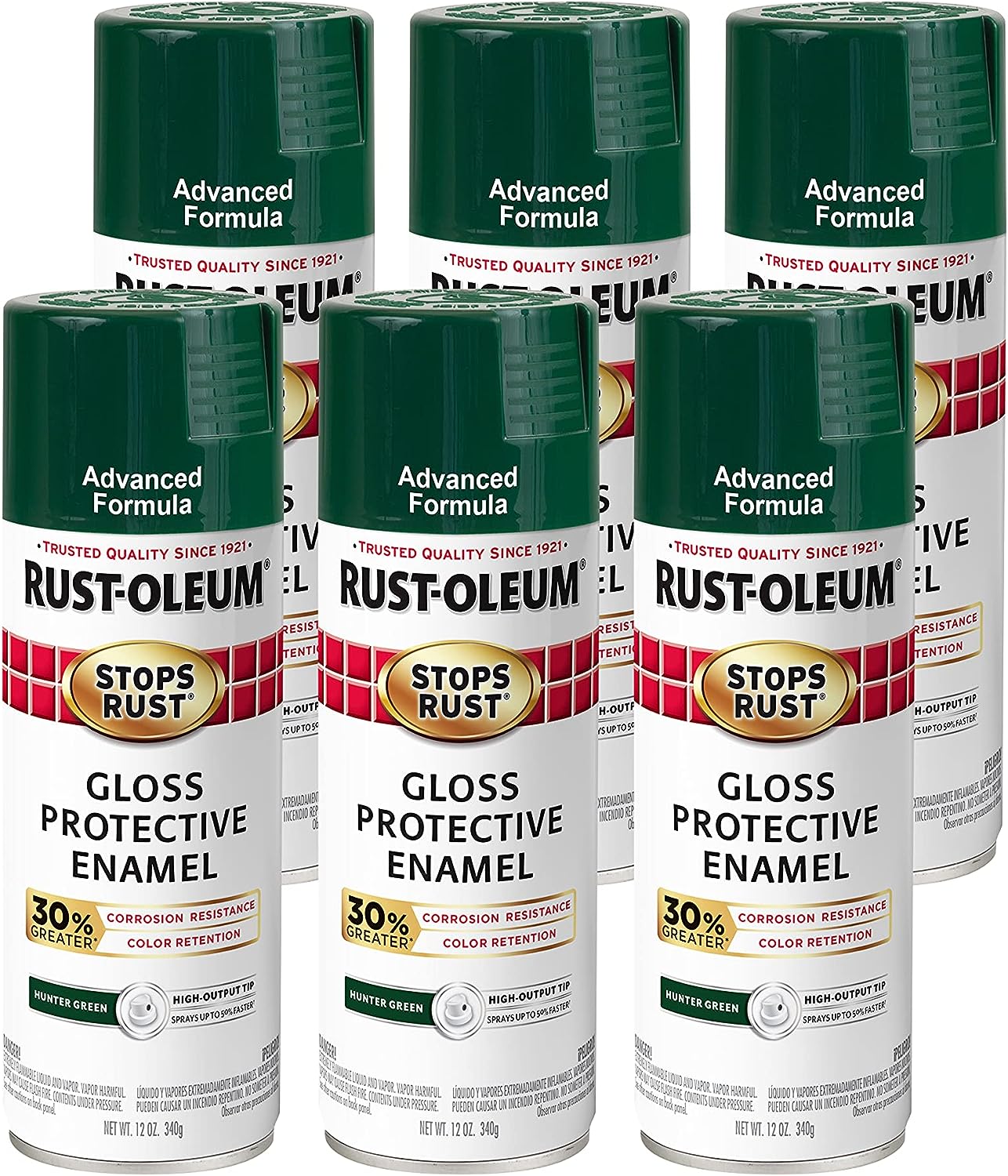 Rust-Oleum 345391-6PK Stops Rust Advanced Spray Paint, [...]