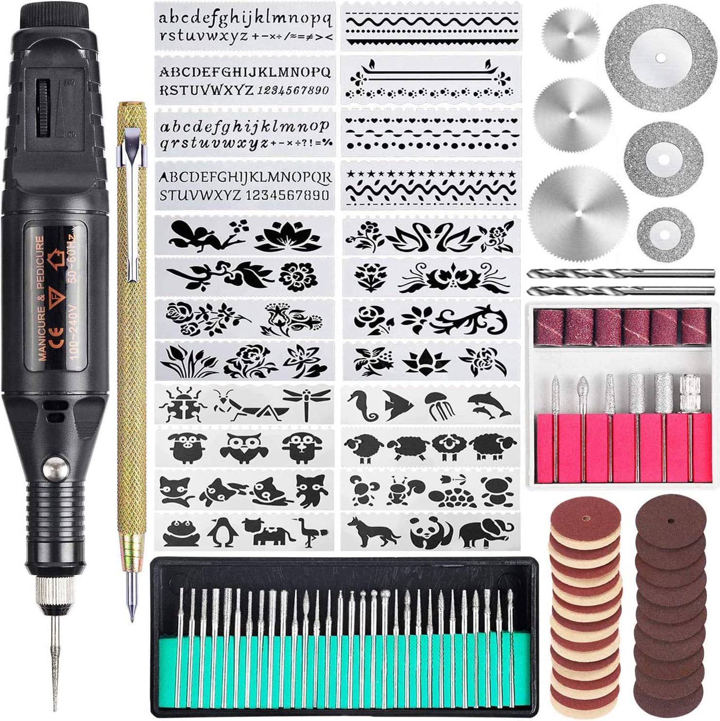 Uolor 108 Pcs Engraving Tool Kit, Multi-Functional [...]