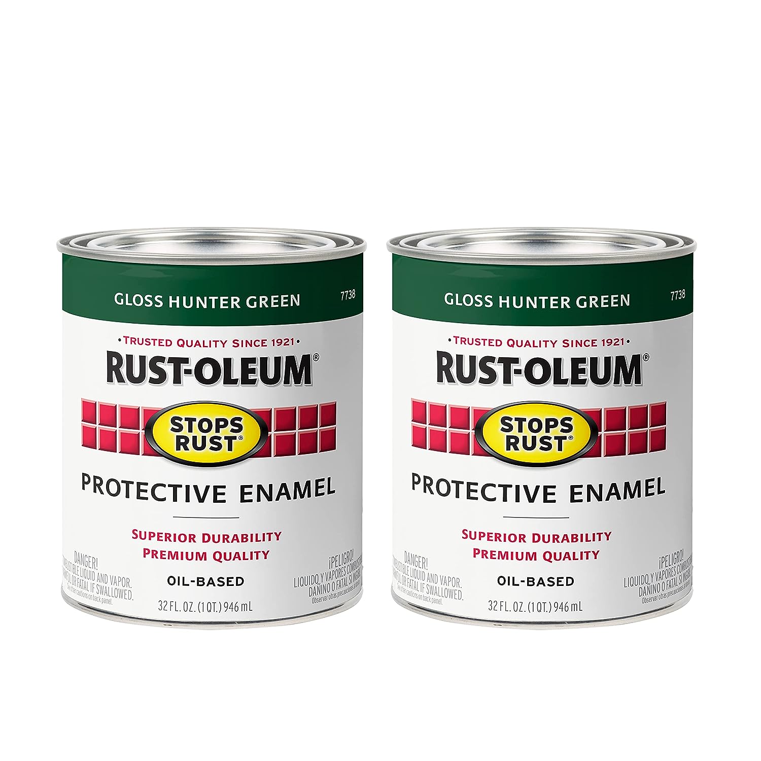 Rust-Oleum 7738502-2PK Stops Rust Brush On Paint, 1 [...]