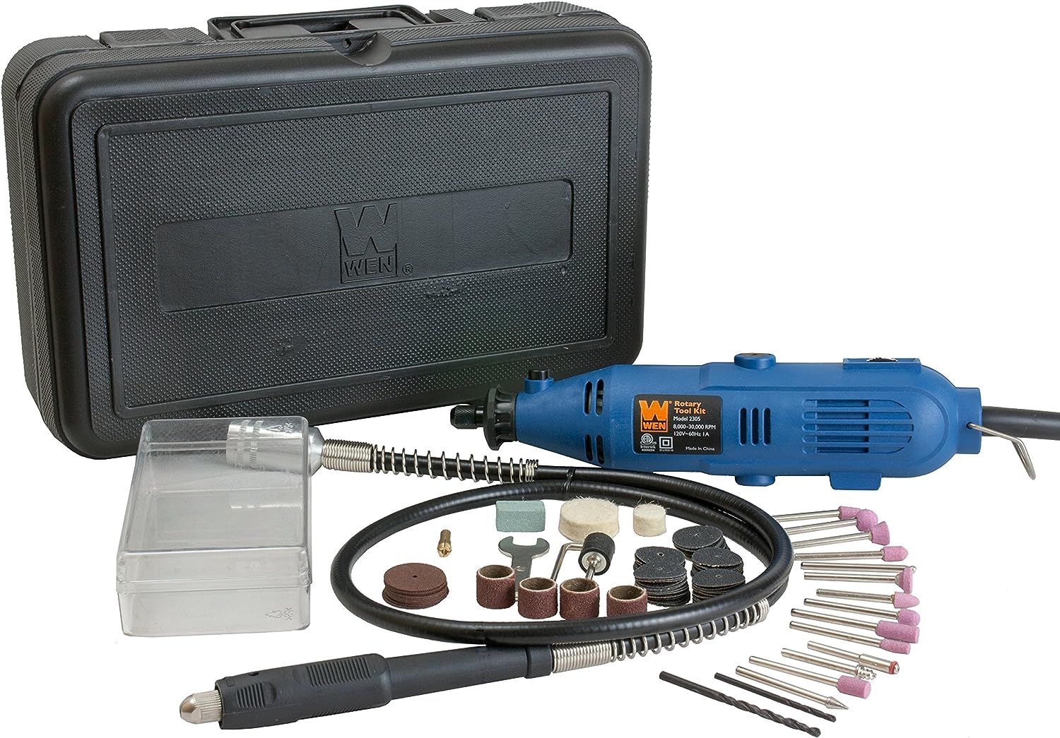 WEN 2305 Rotary Tool Kit with Flex Shaft
