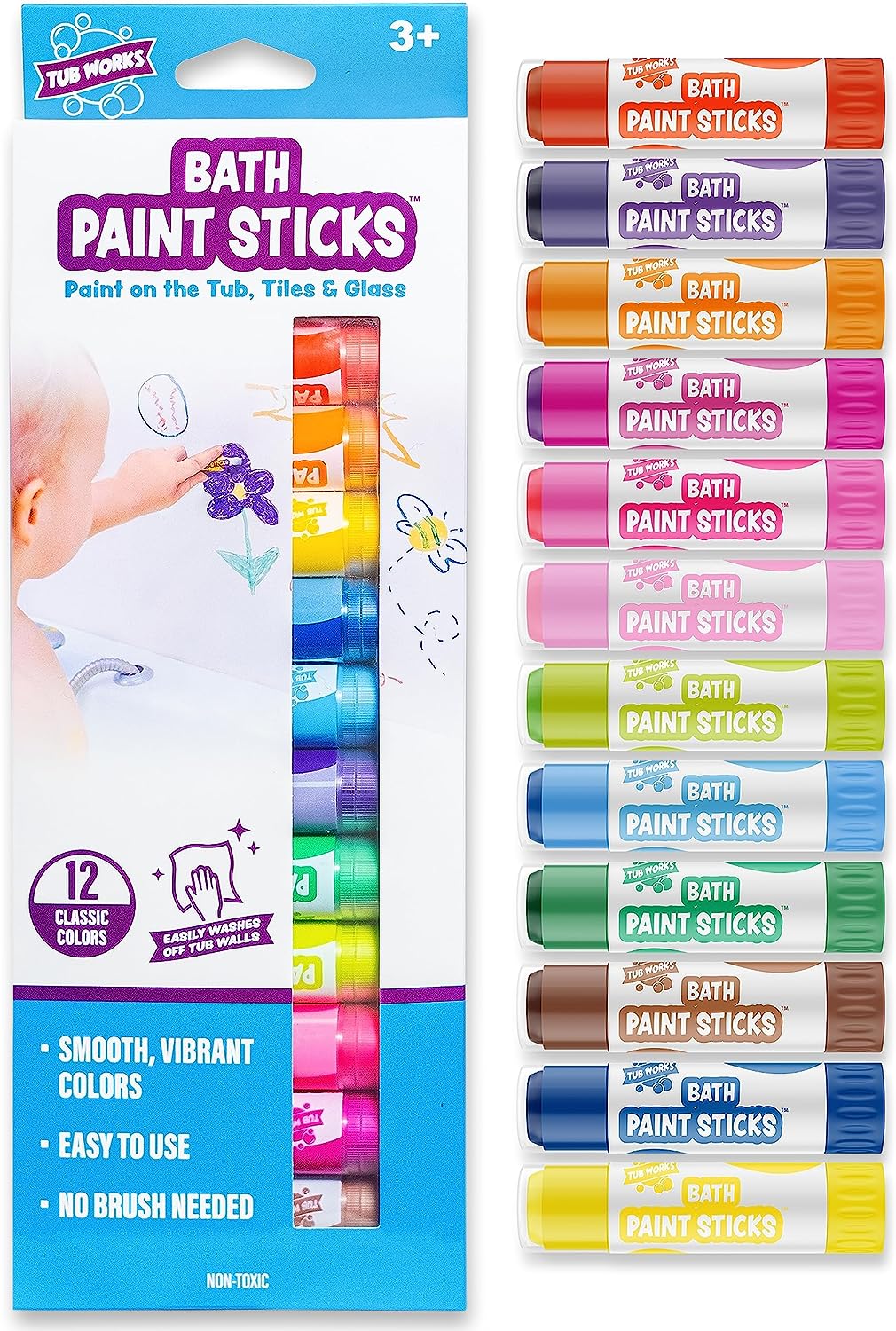 Tub Works Bath Paint Sticks™ Bath Toy, 12 Count | [...]