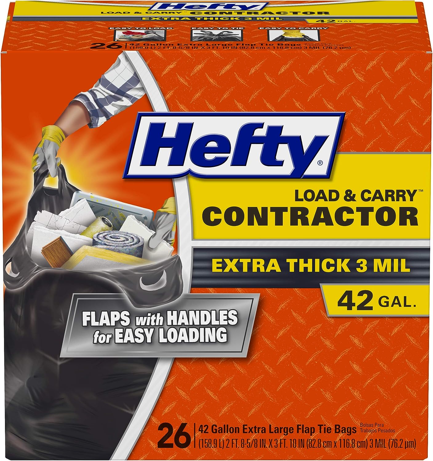 Hefty Load & Carry Heavy Duty Contractor Large Trash [...]