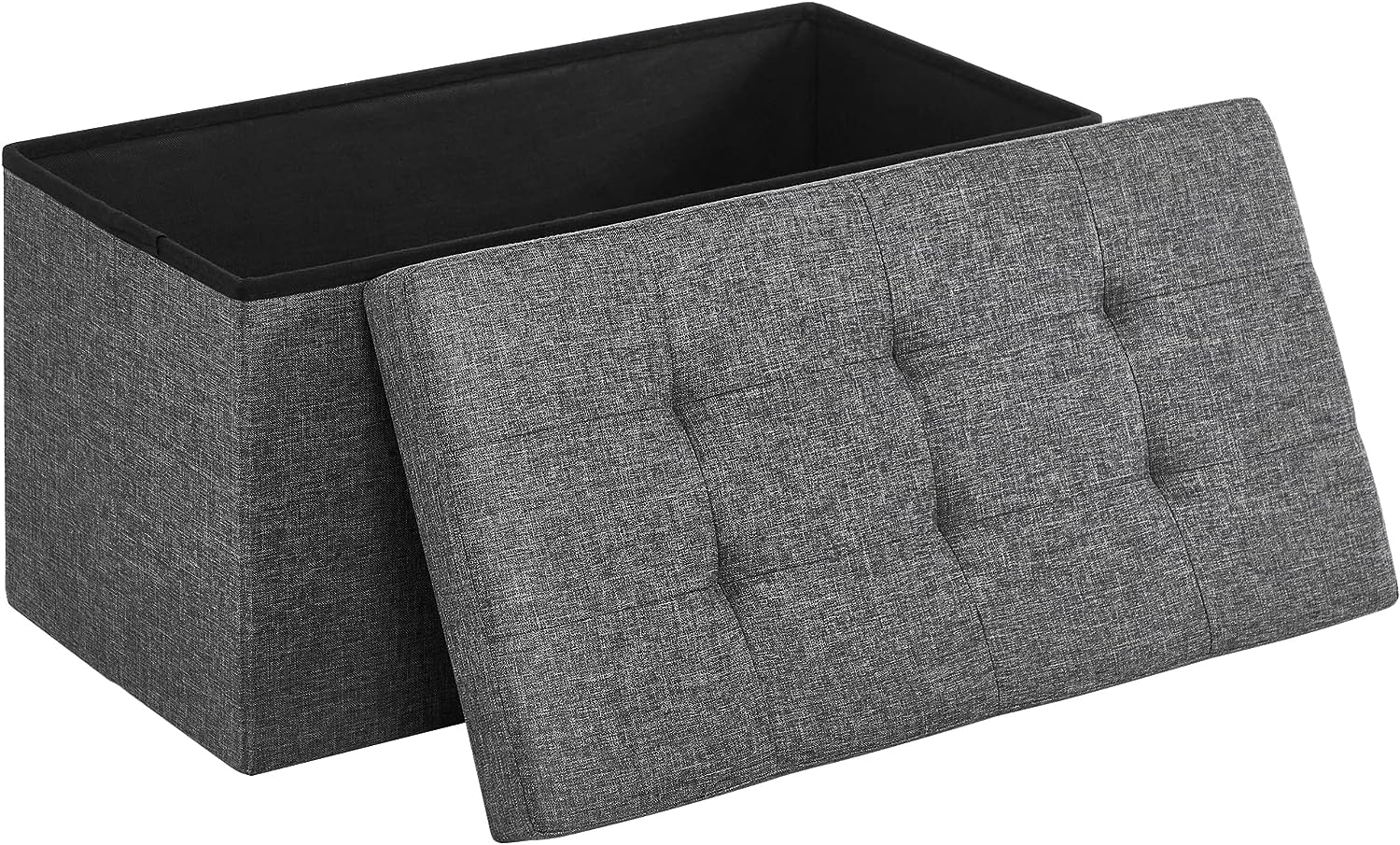 SONGMICS 30 Inches Folding Storage Ottoman Bench, [...]
