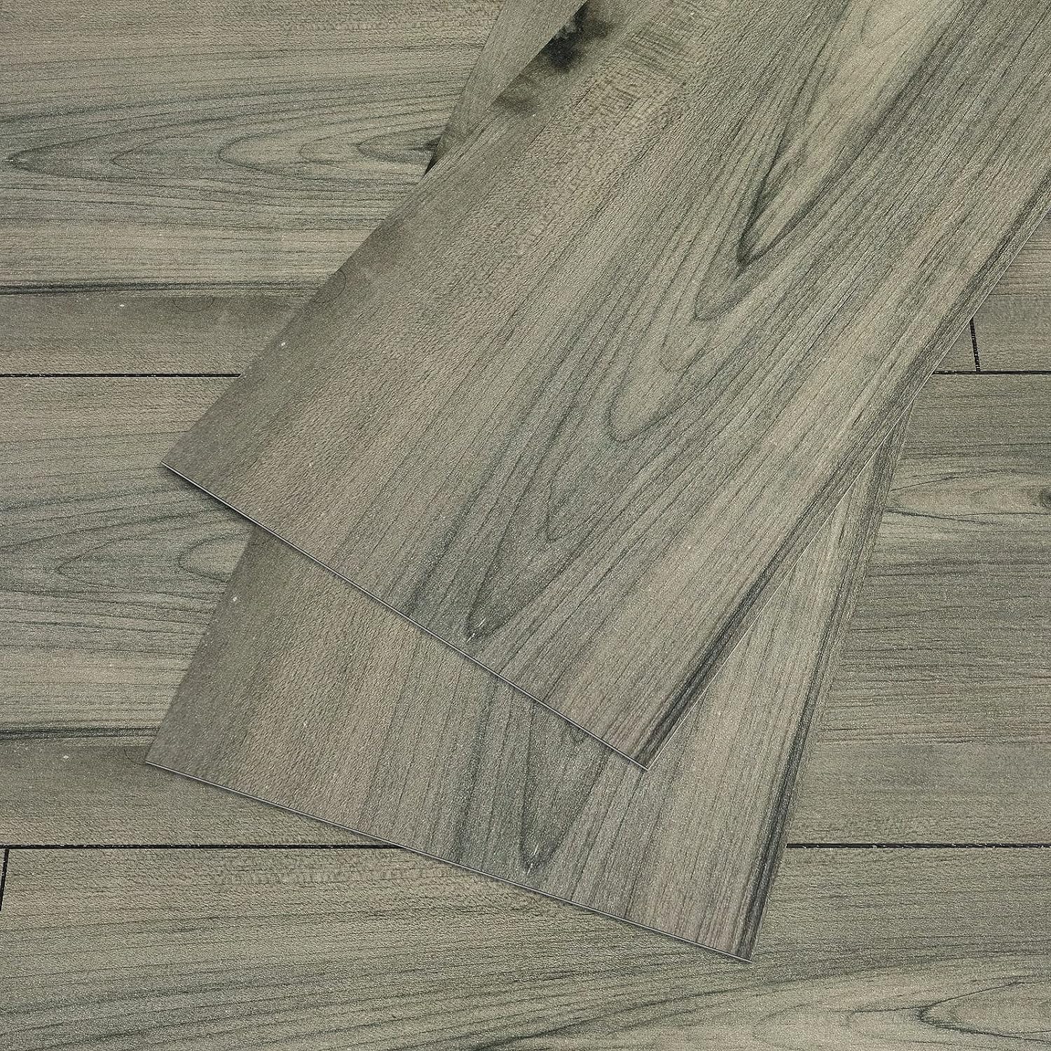 VEELIKE 6''x36'' Grey Oak Wood Peel and Stick Floor [...]
