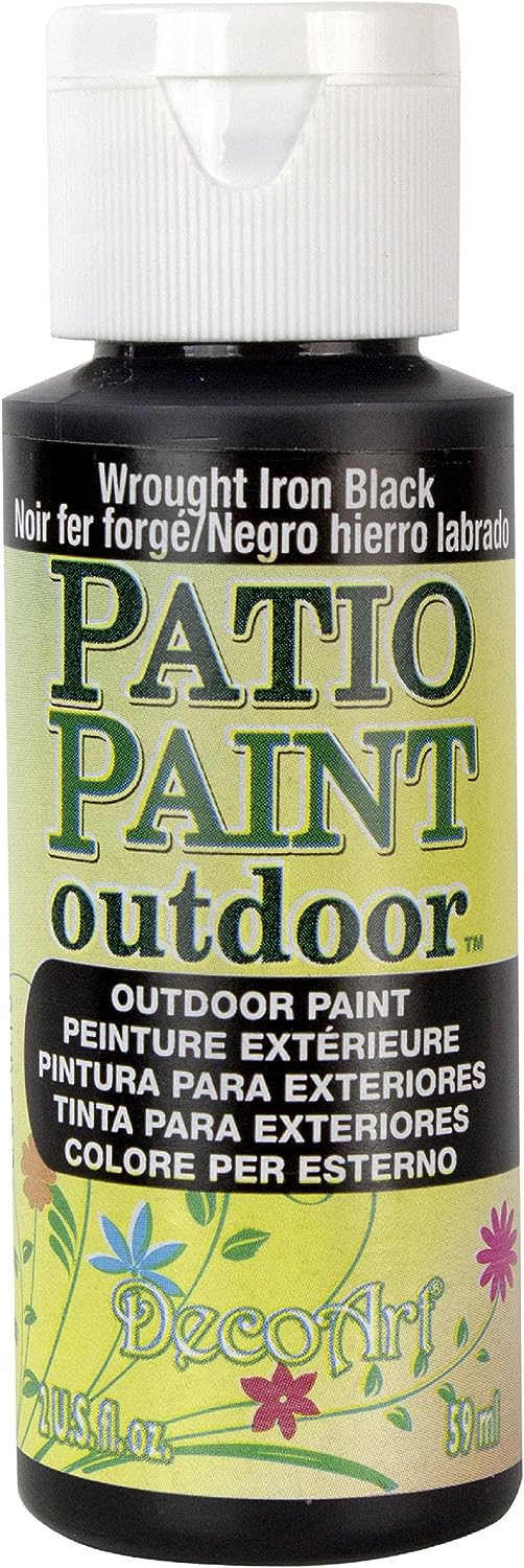 DecoArt, Wrought Iron Black Patio Paint, 2-Ounce, 2 Fl [...]