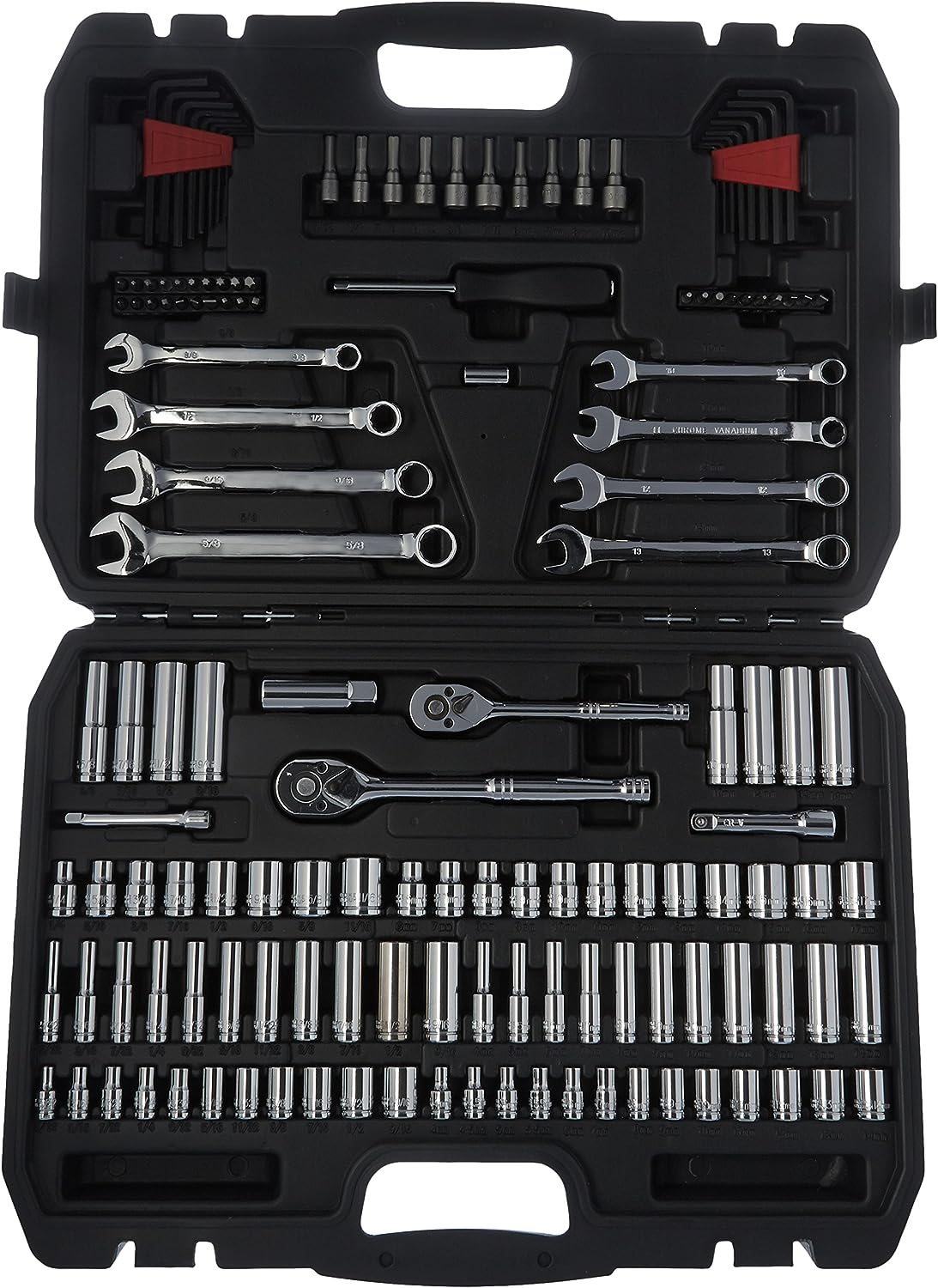 Amazon Basics Mechanic's Tool Socket Set With Case, [...]