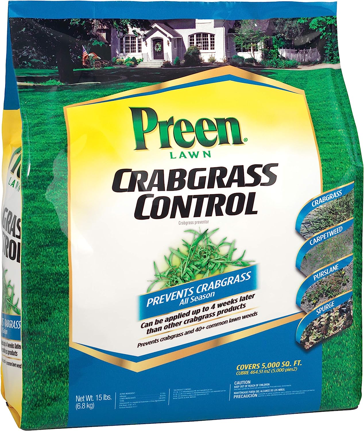 Preen 2464064 Crabgrass Control Lawn, 15 lb, Covers [...]