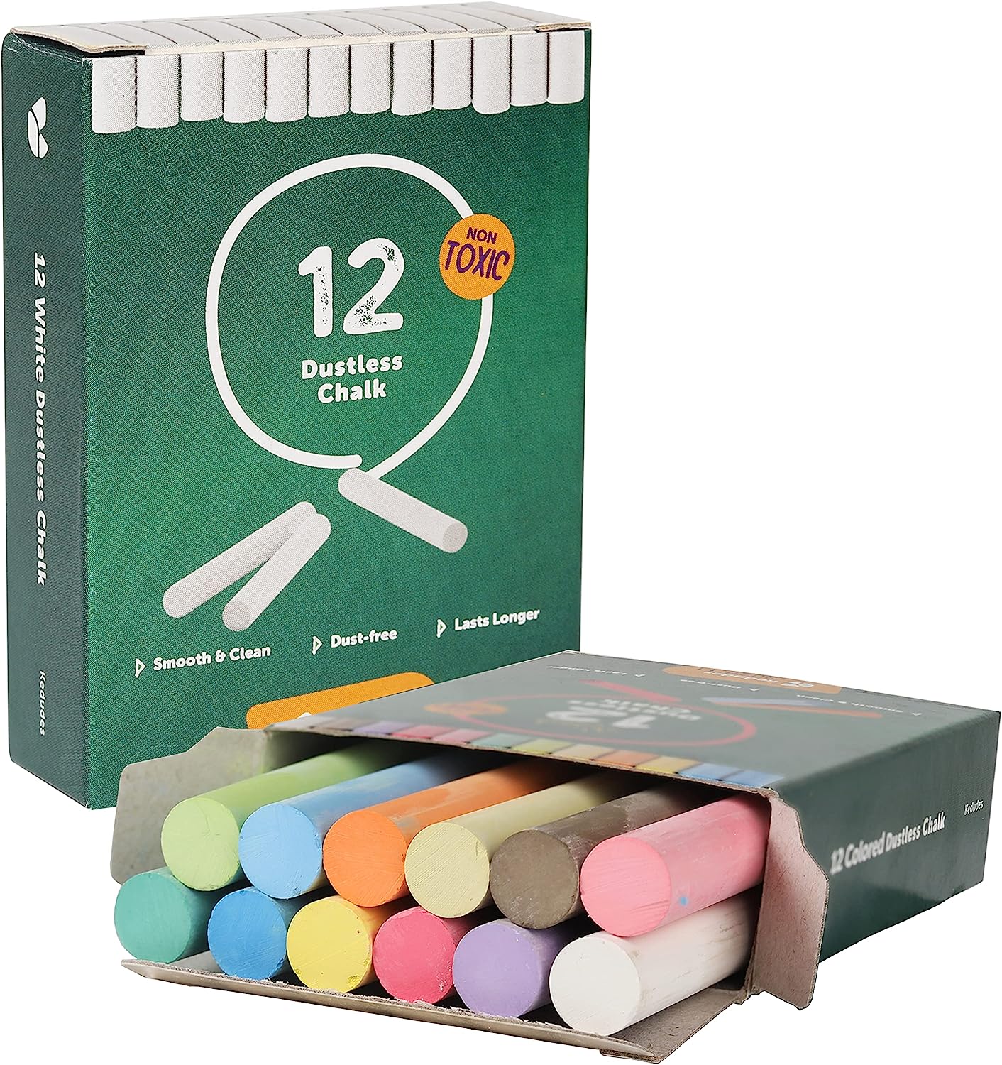 Chalk For Kids 24 Pack Non-Toxic Chalkboard Chalk - 12 [...]