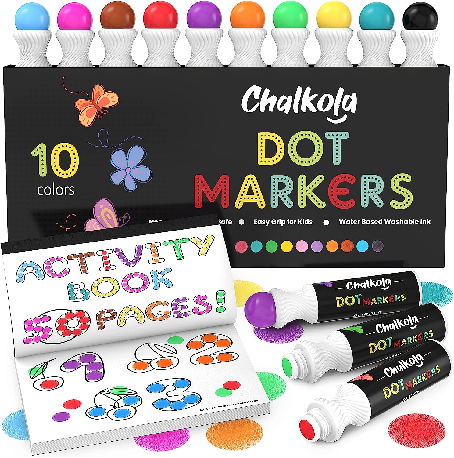 Chalkola Washable Dot Markers for Kids with Free [...]