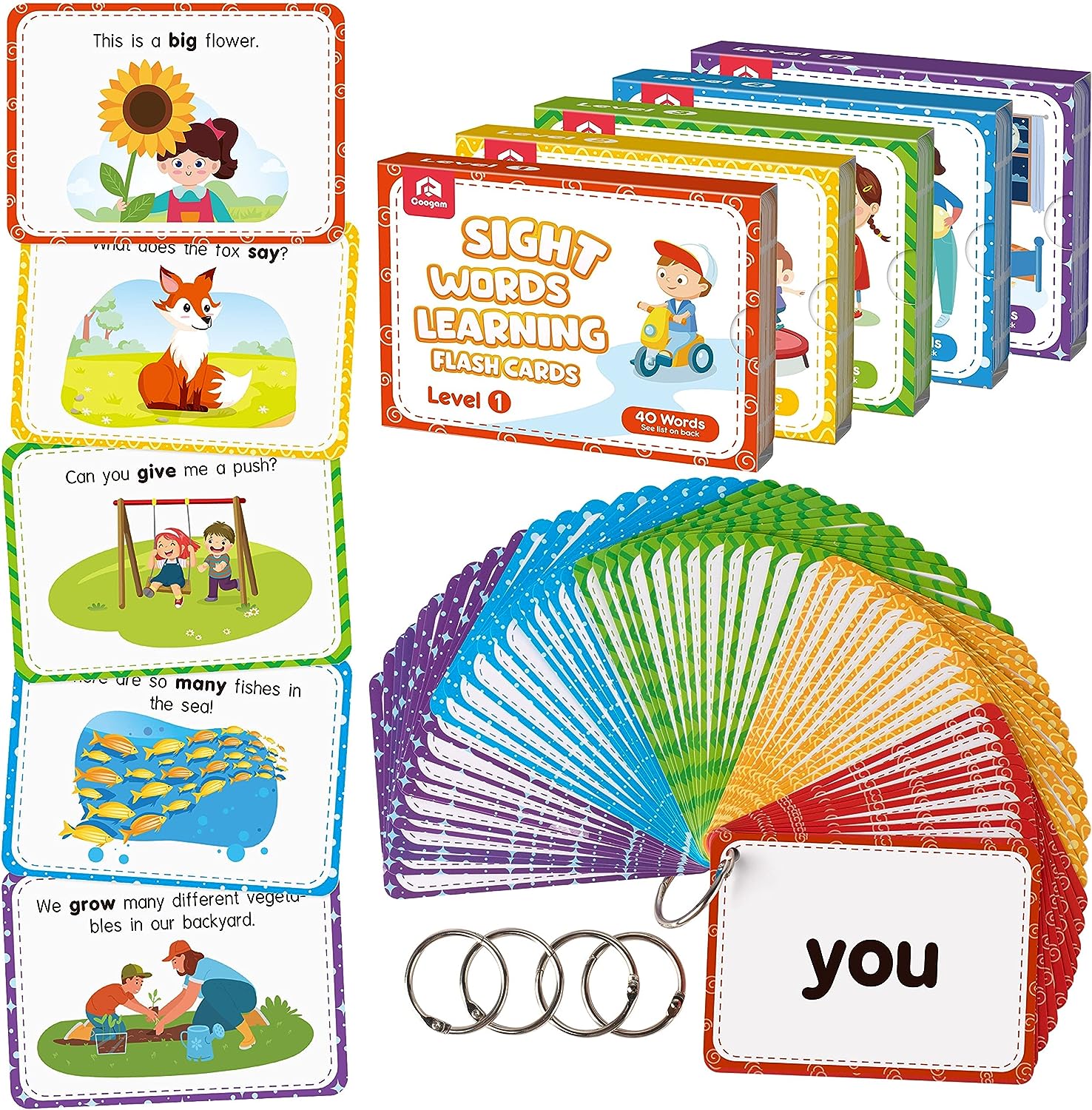 Coogam Sight Words Educational Flashcards - 220 Dolch [...]