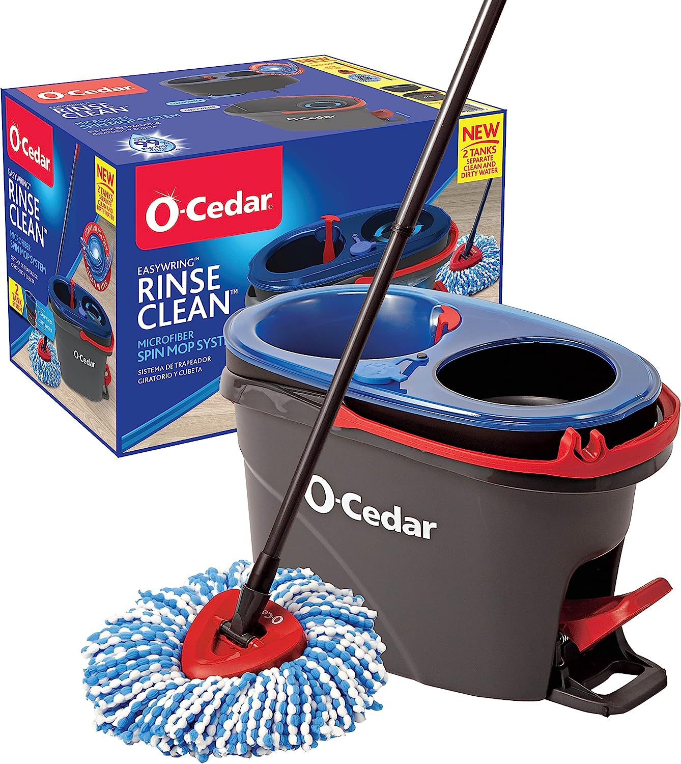 O-Cedar EasyWring RinseClean Microfiber Spin Mop & [...]