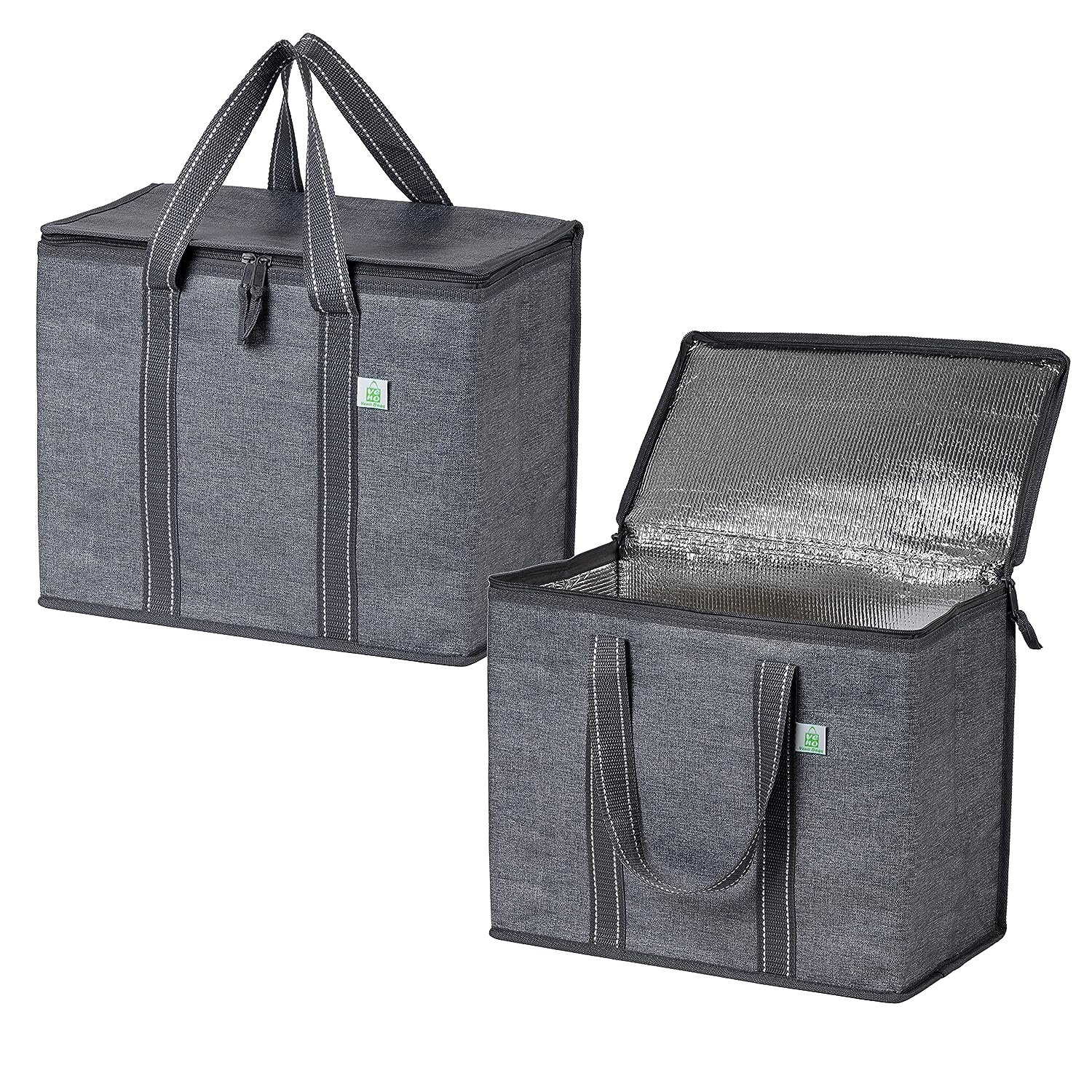 VENO 2 Pack Insulated Reusable Grocery Bag w/Cardboard [...]